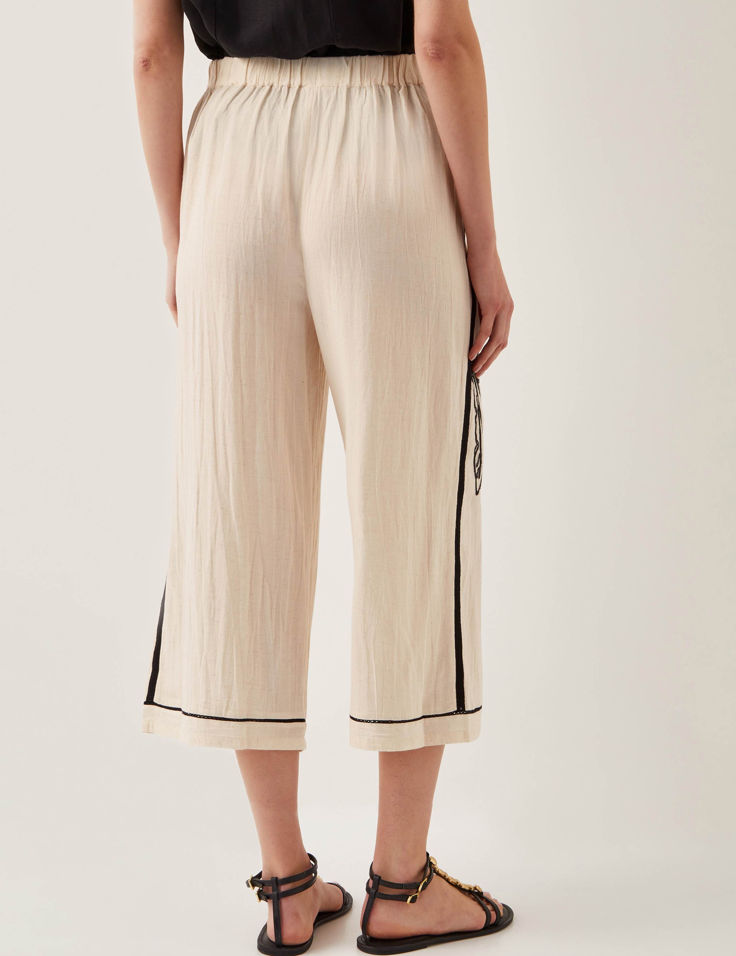 Embroidered Straight Leg Culottes 4 of 5