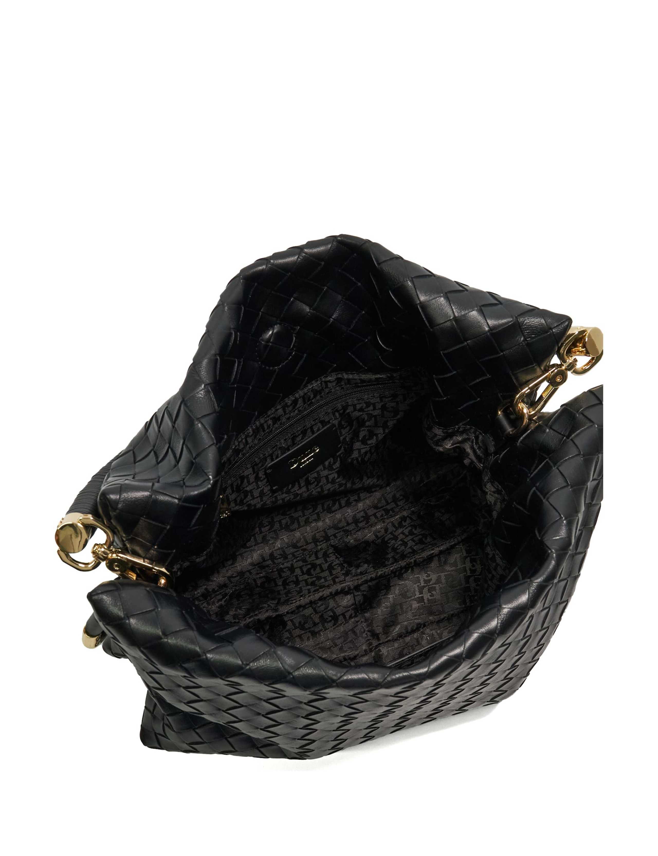 Leather Woven Grab Bag 6 of 6