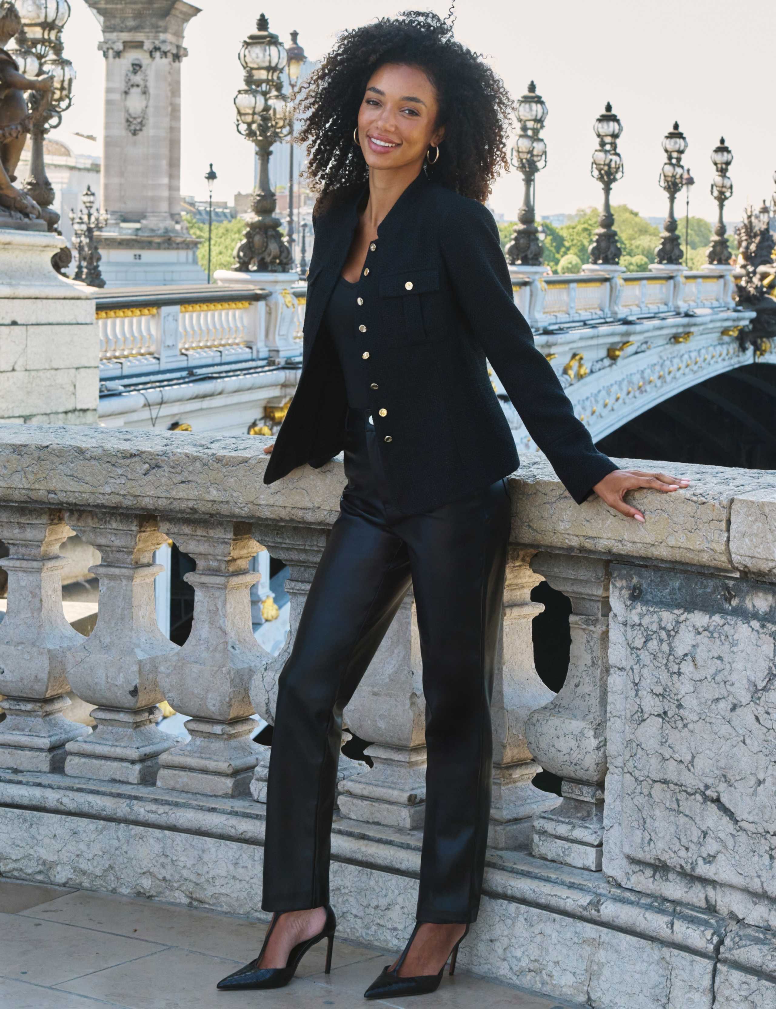 Tweed Collared Bomber Jacket 2 of 6