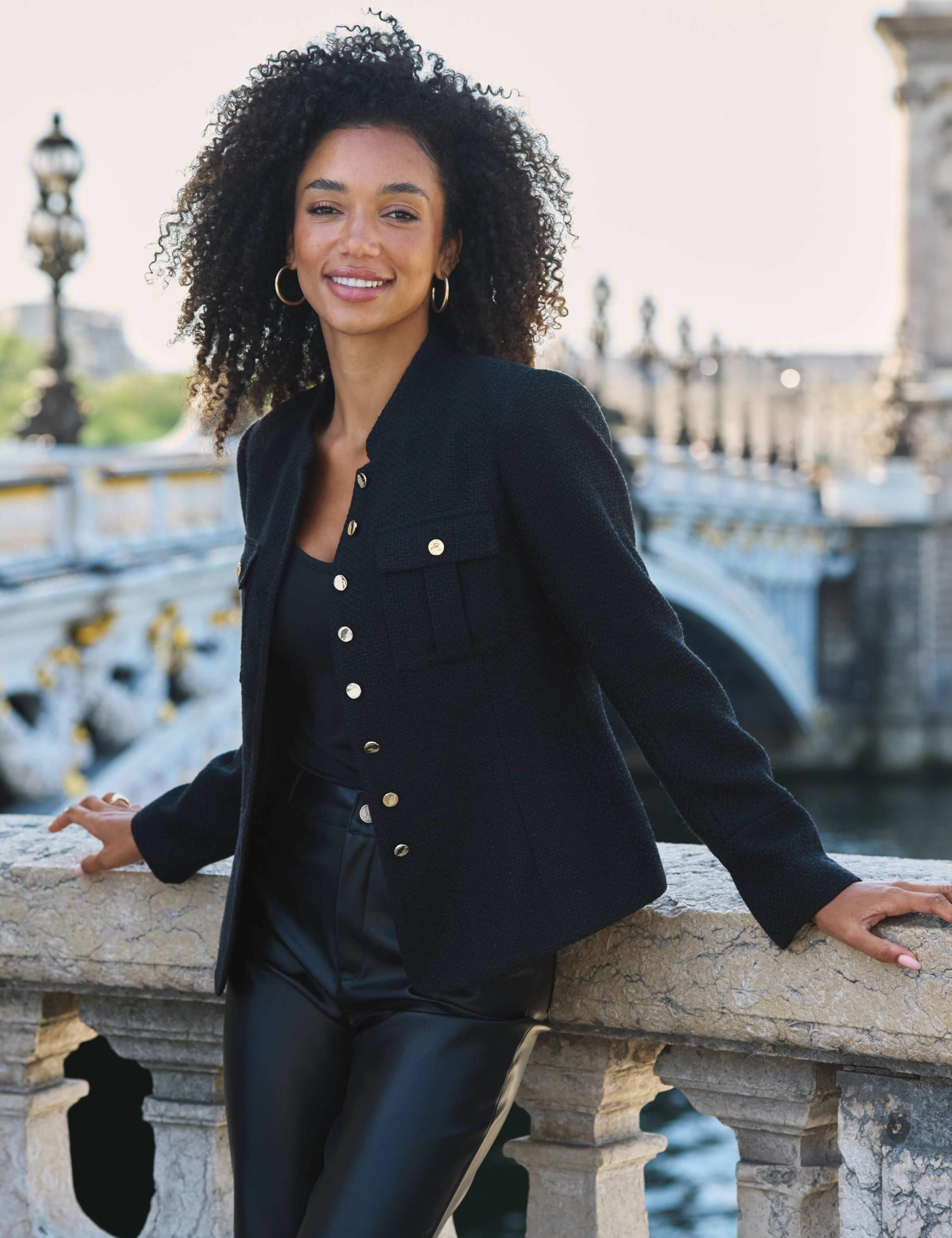 Tweed Collared Bomber Jacket 5 of 6