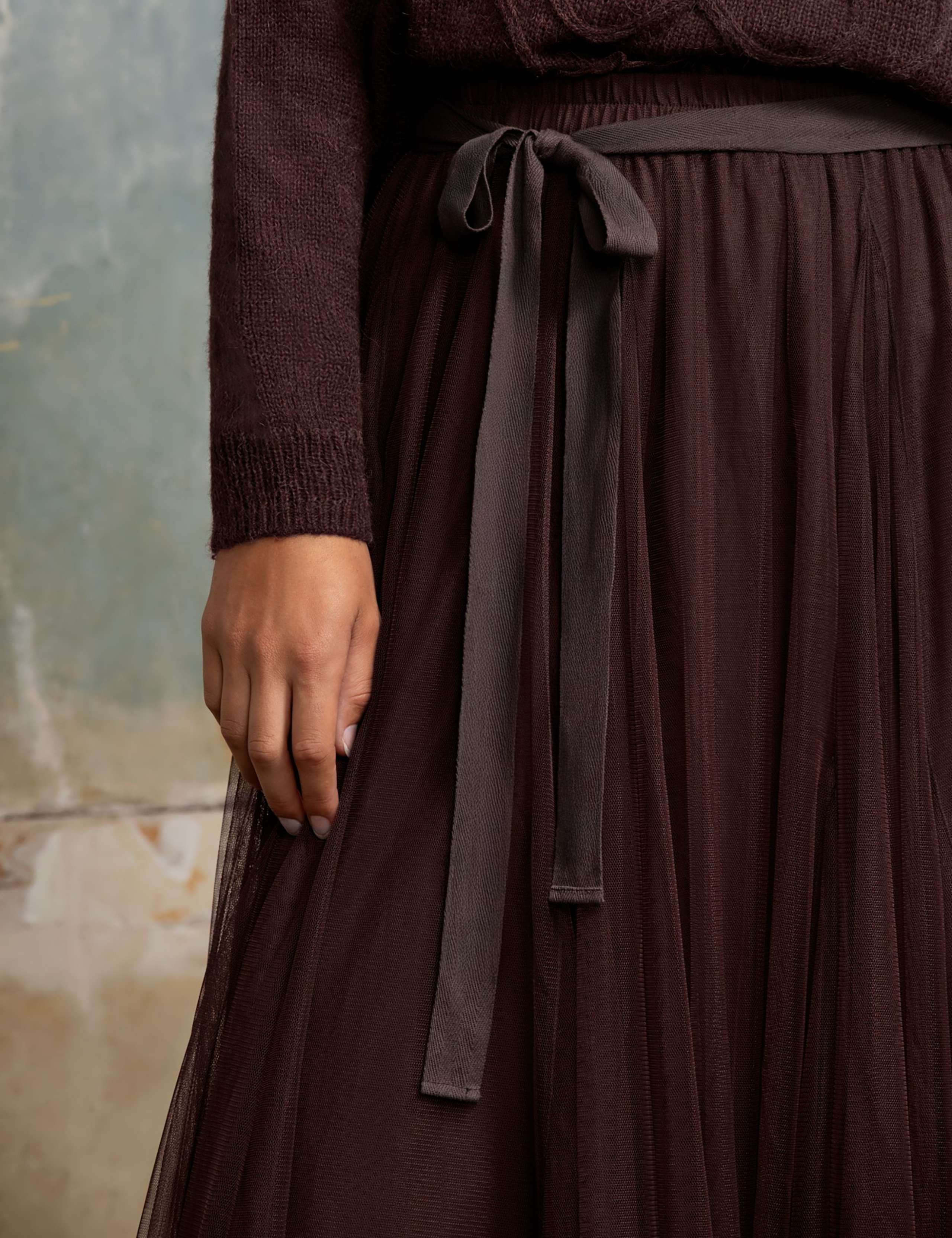 Tulle Elasticated Waist Maxi Skirt 3 of 3