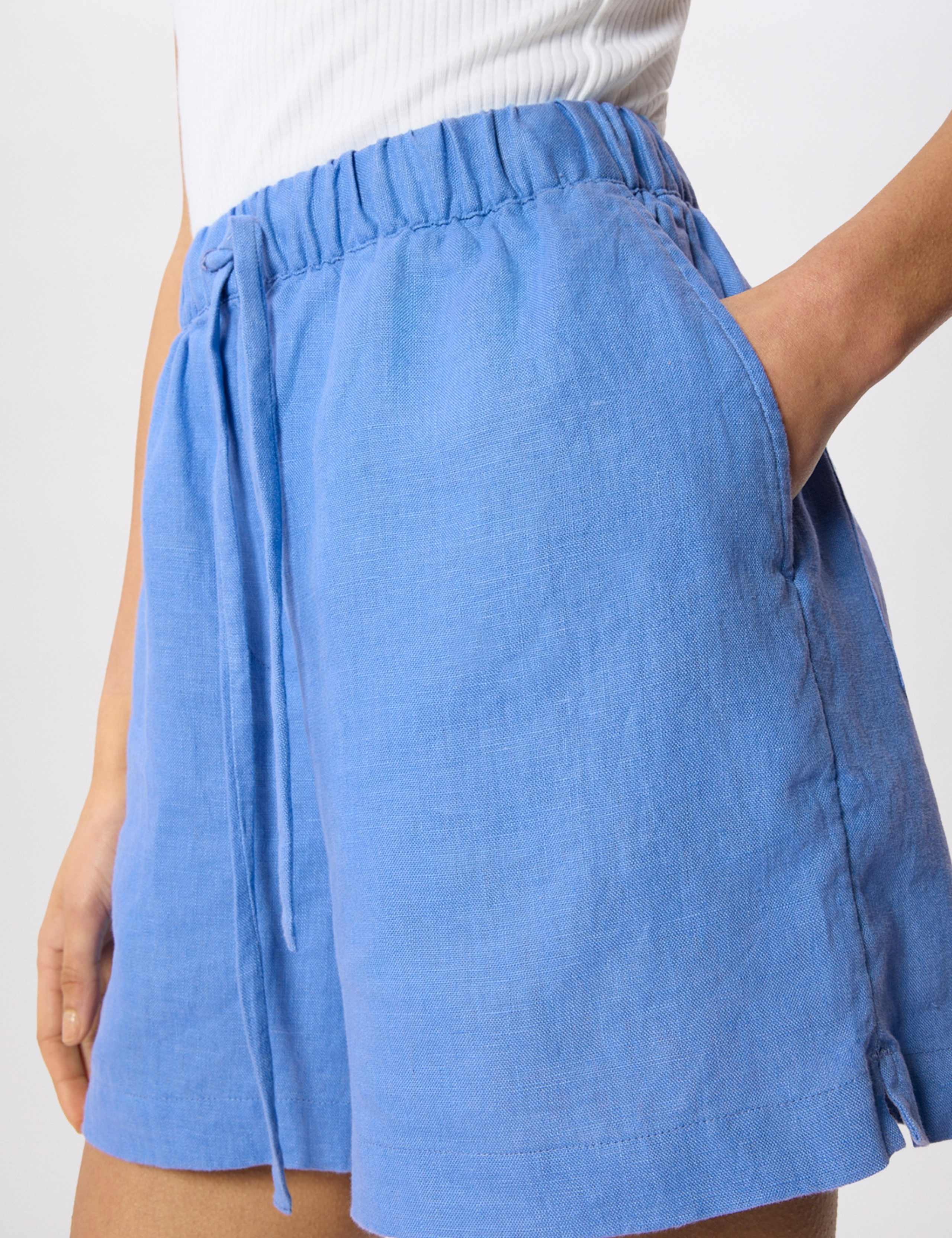 Pure Linen Elasticated Shorts 4 of 6