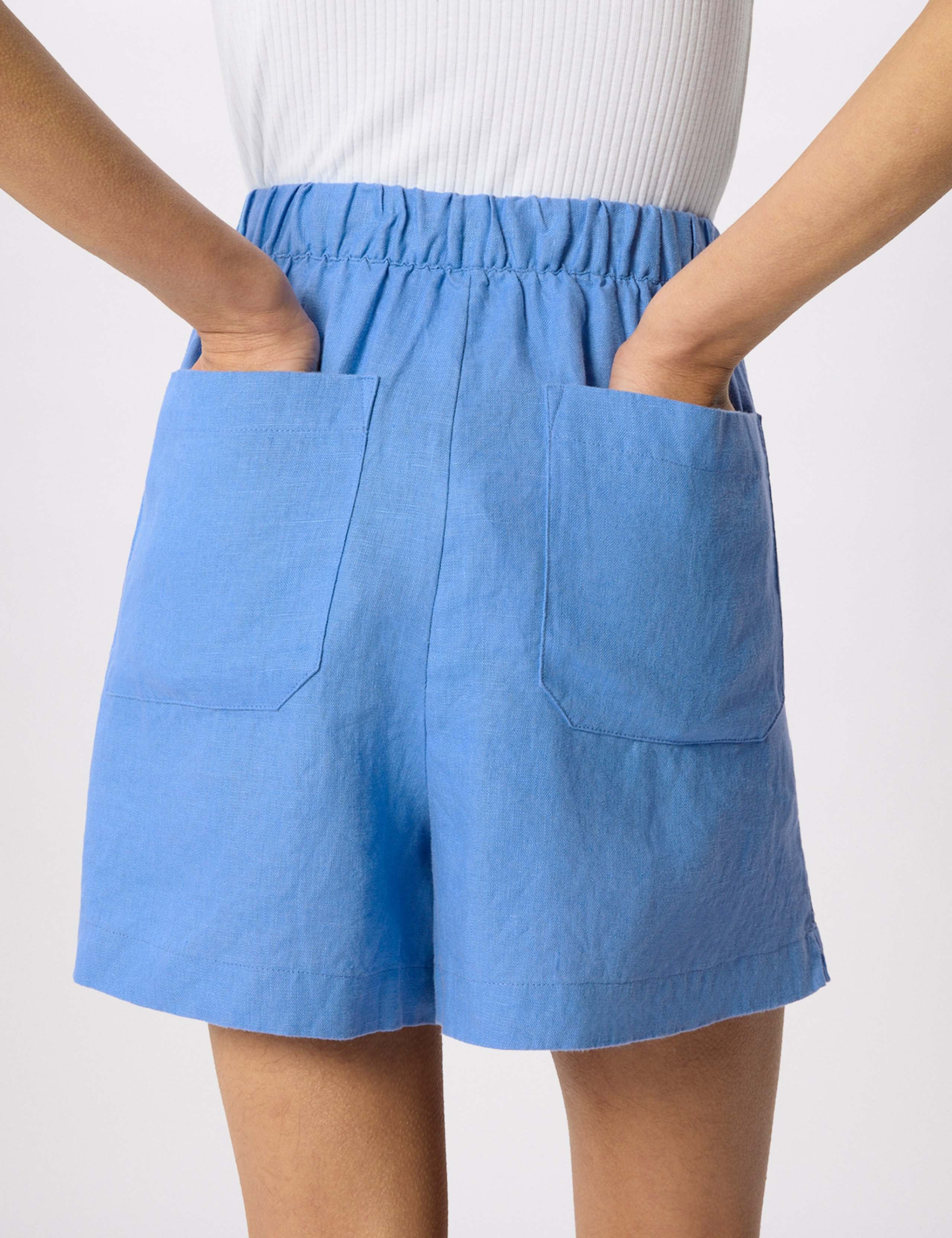 Pure Linen Elasticated Shorts 5 of 6