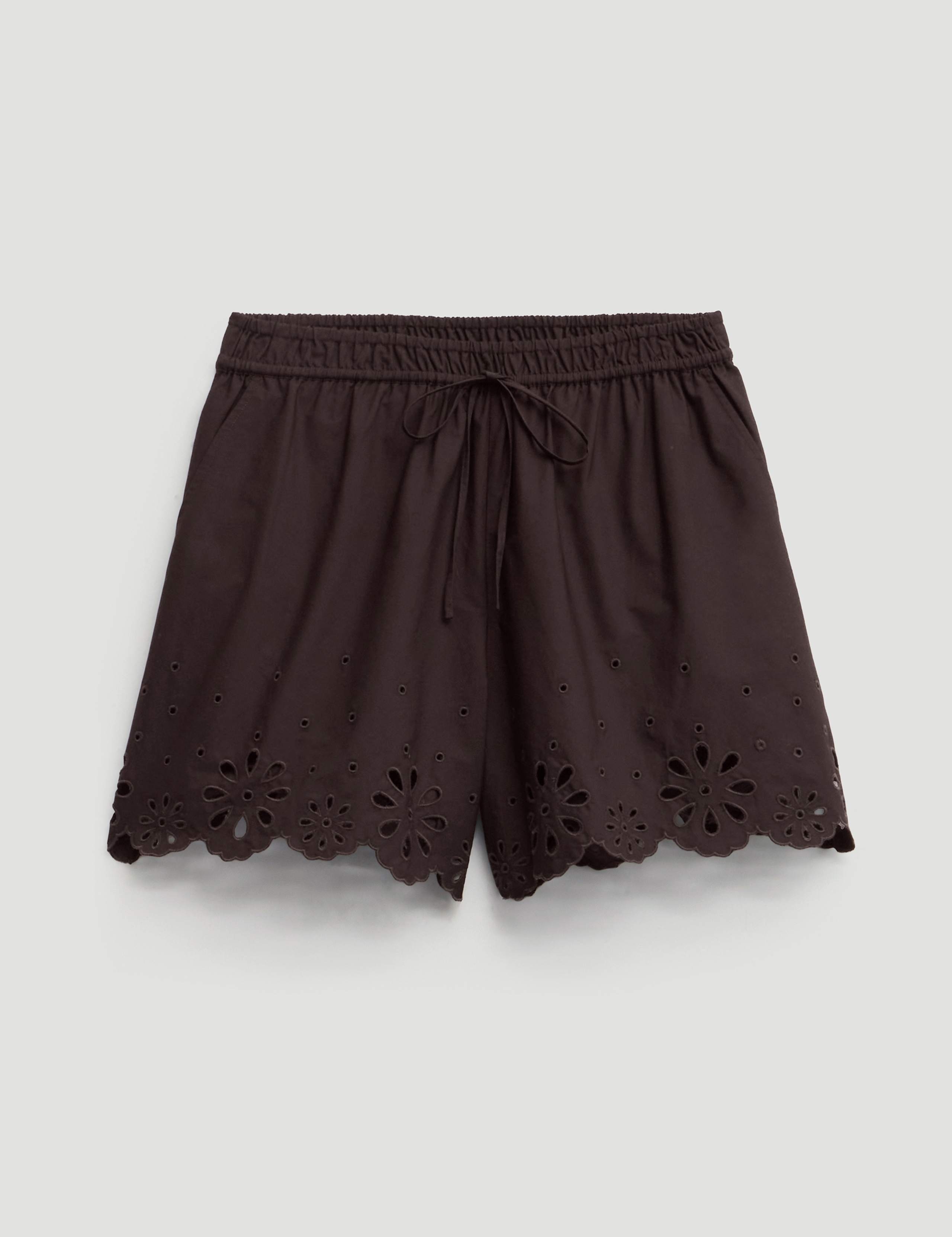 Pure Cotton Broderie Shorts 2 of 5