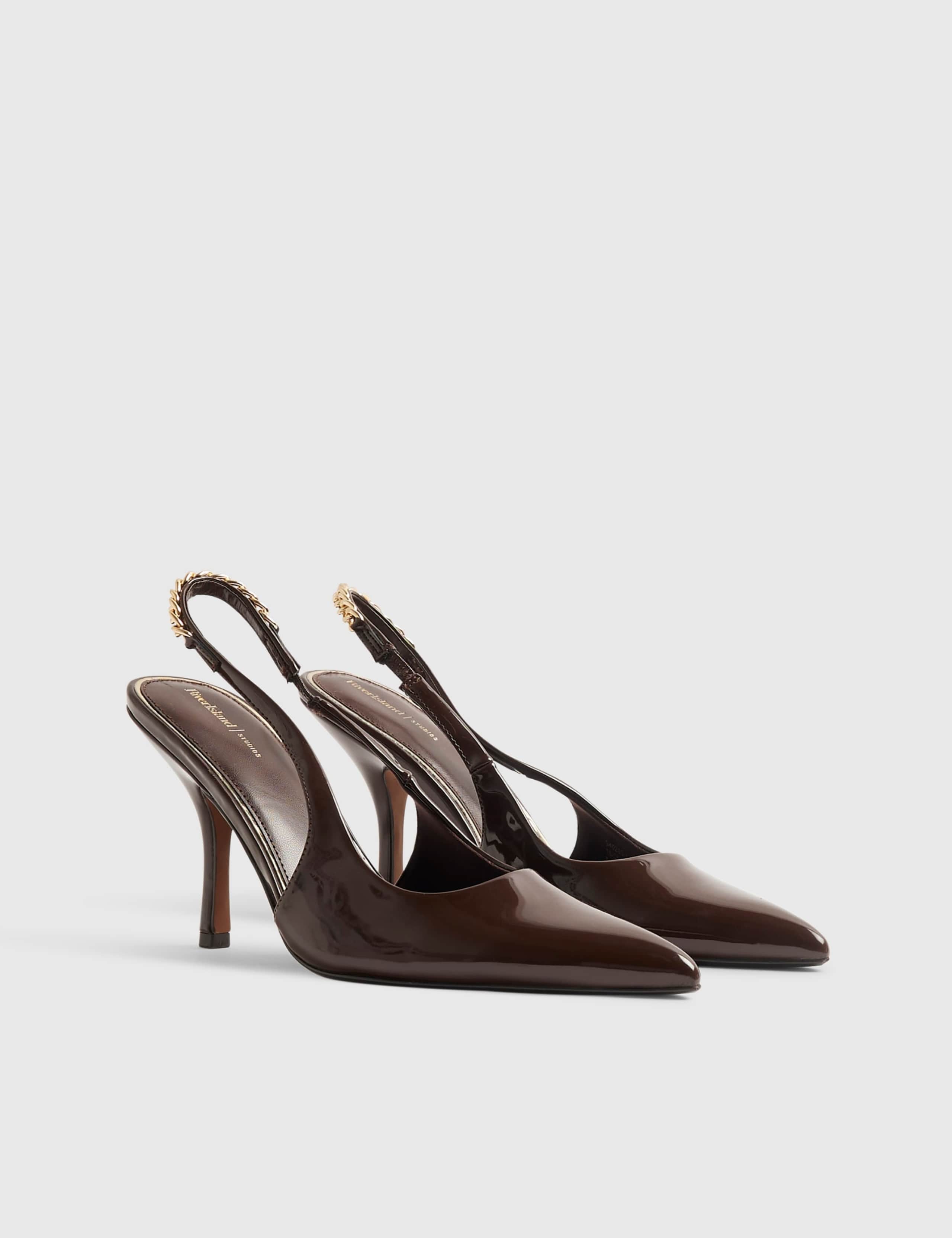 Stiletto Pointed Slingback Shoes 4 of 5