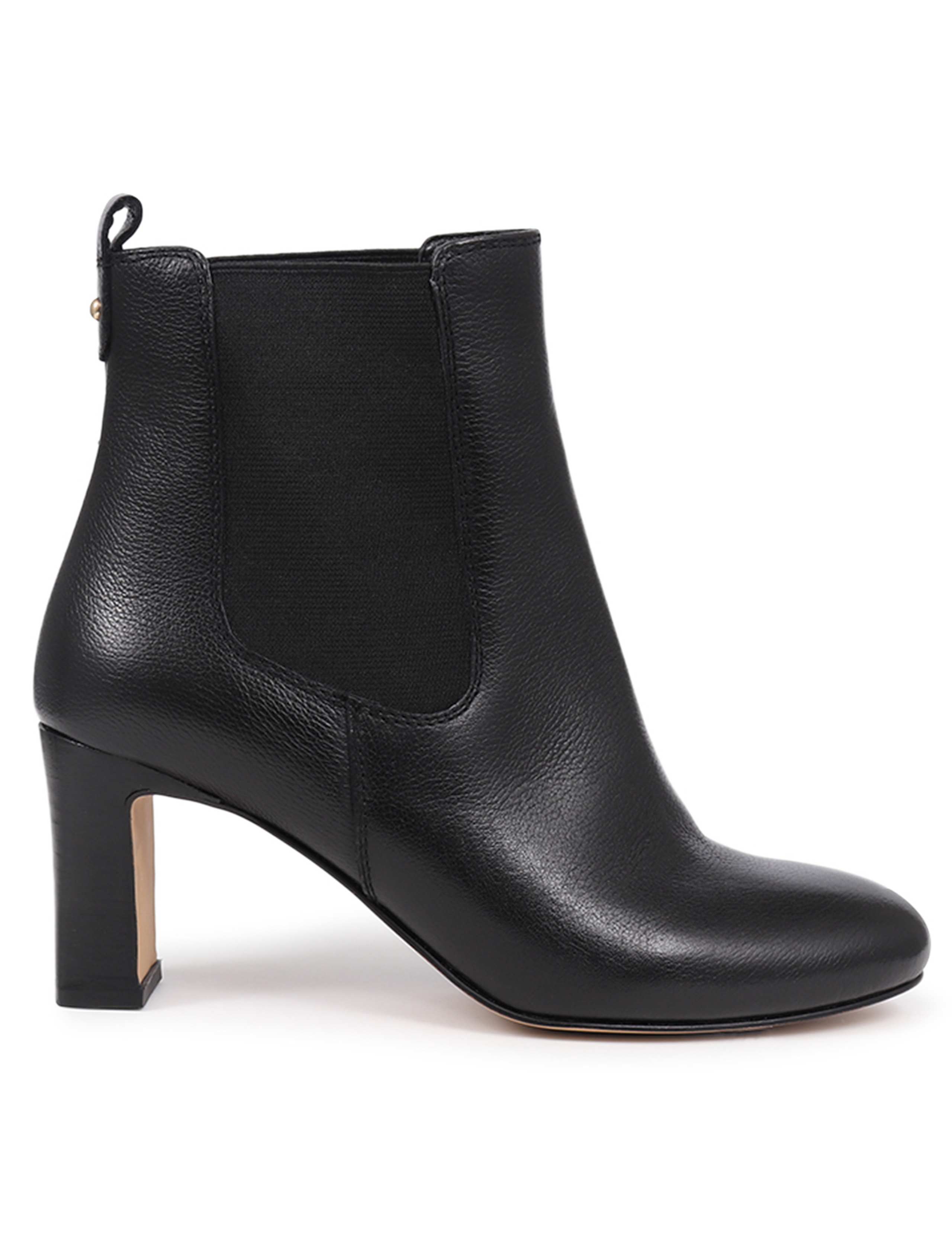 Leather Block Heel Ankle Boot 2 of 7