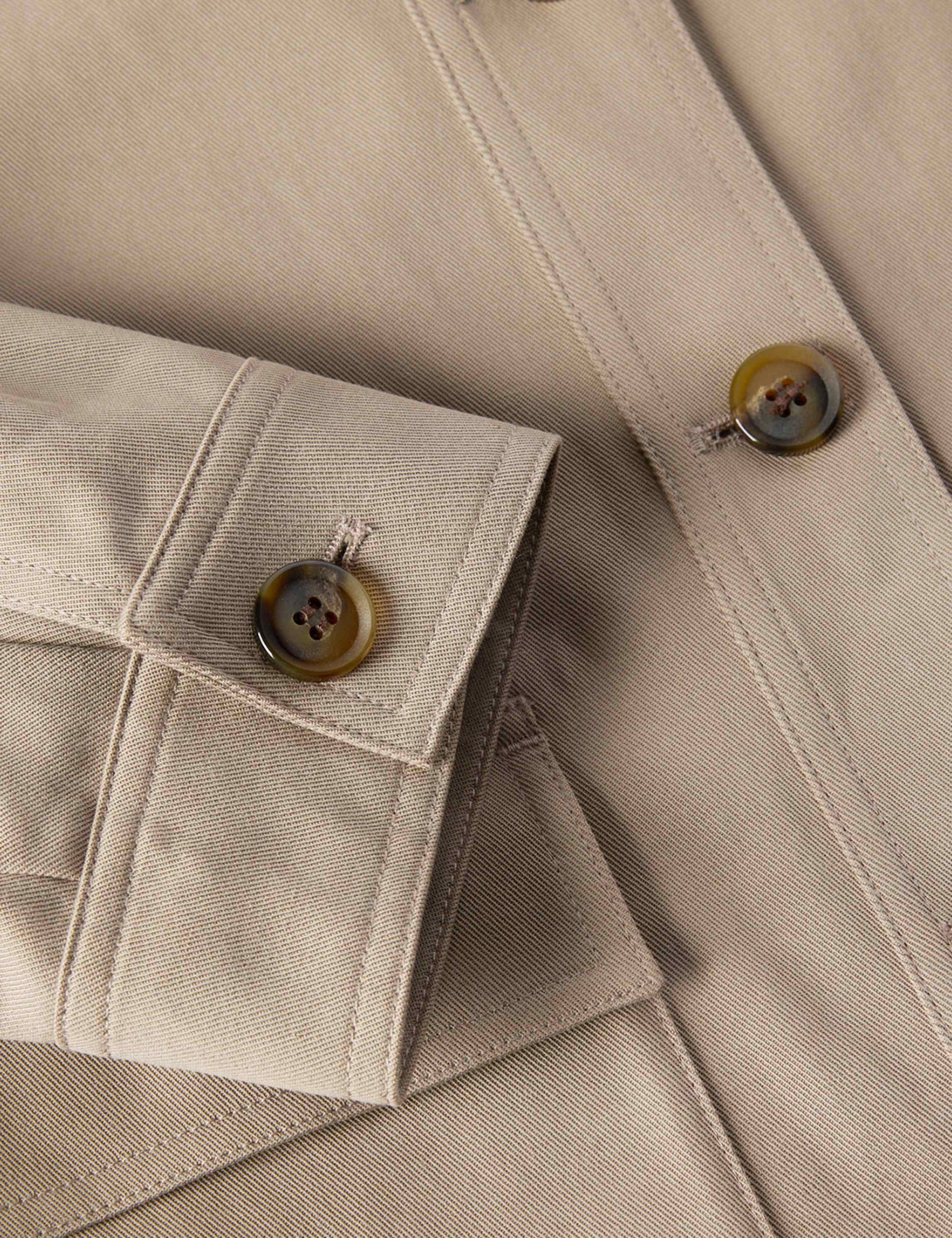 Cotton Rich Funnel Neck Short Jacket 4 of 7