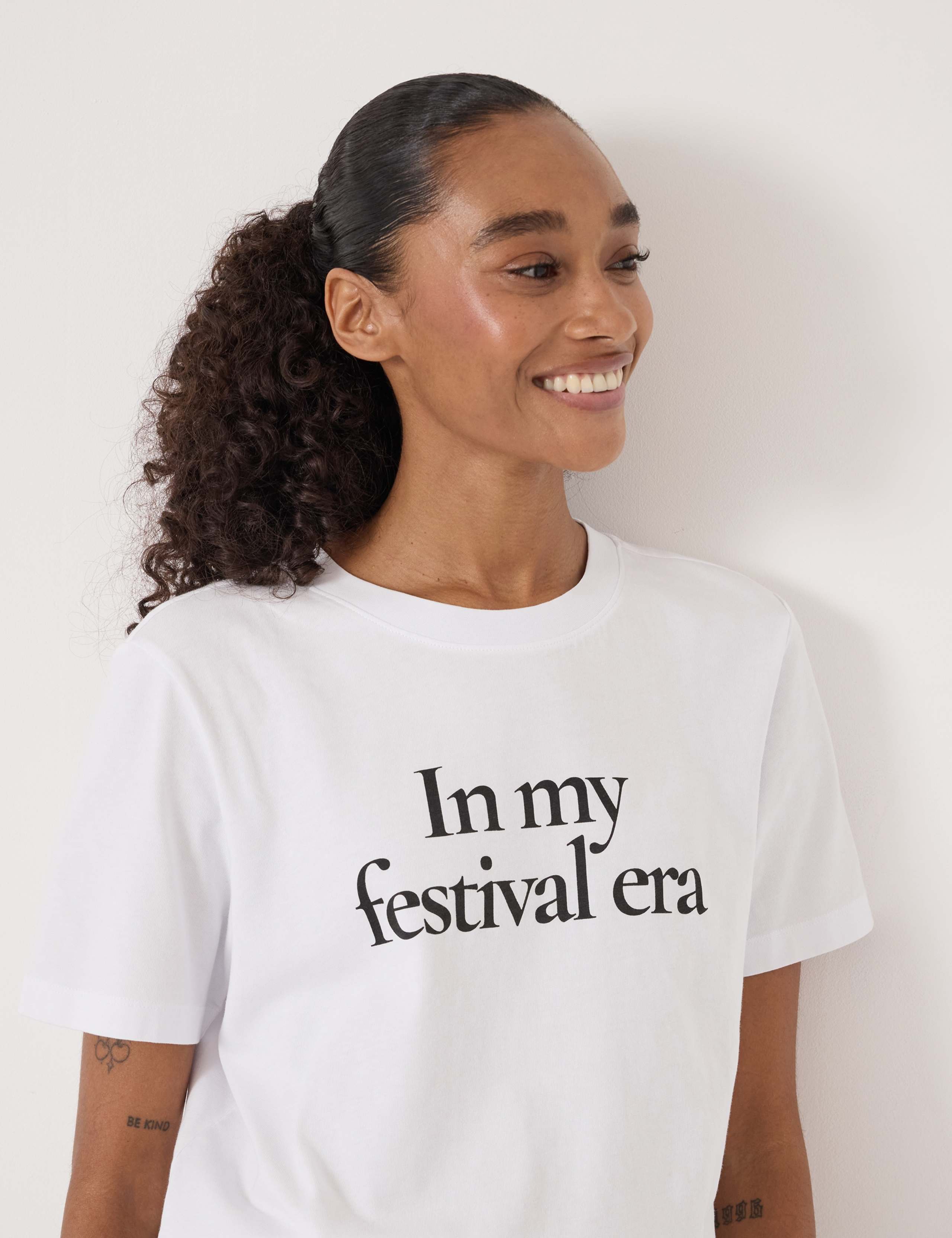 Pure Cotton Festival Slogan T-Shirt 4 of 5