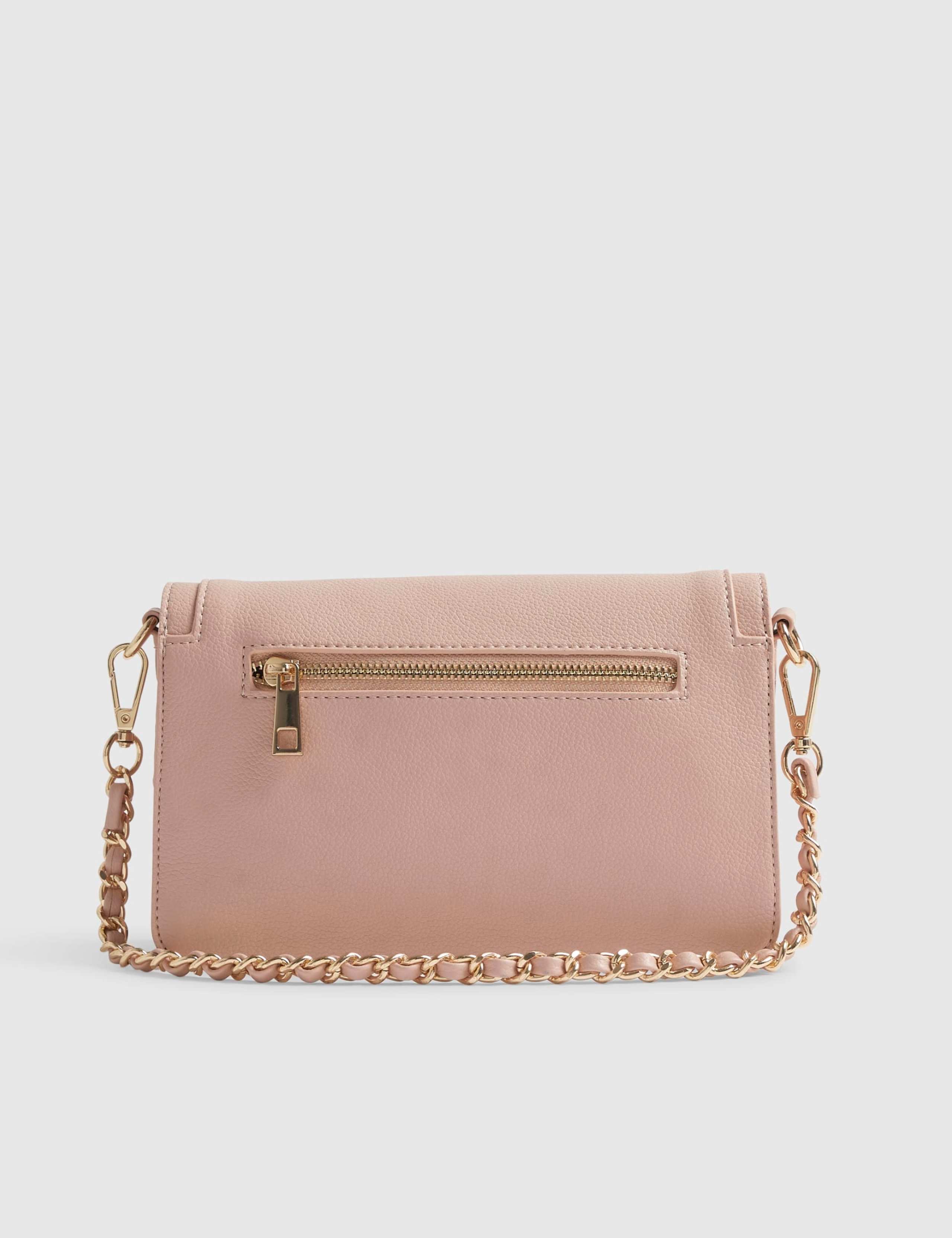 Faux Leather Flap Front Shoulder Bag 3 of 6
