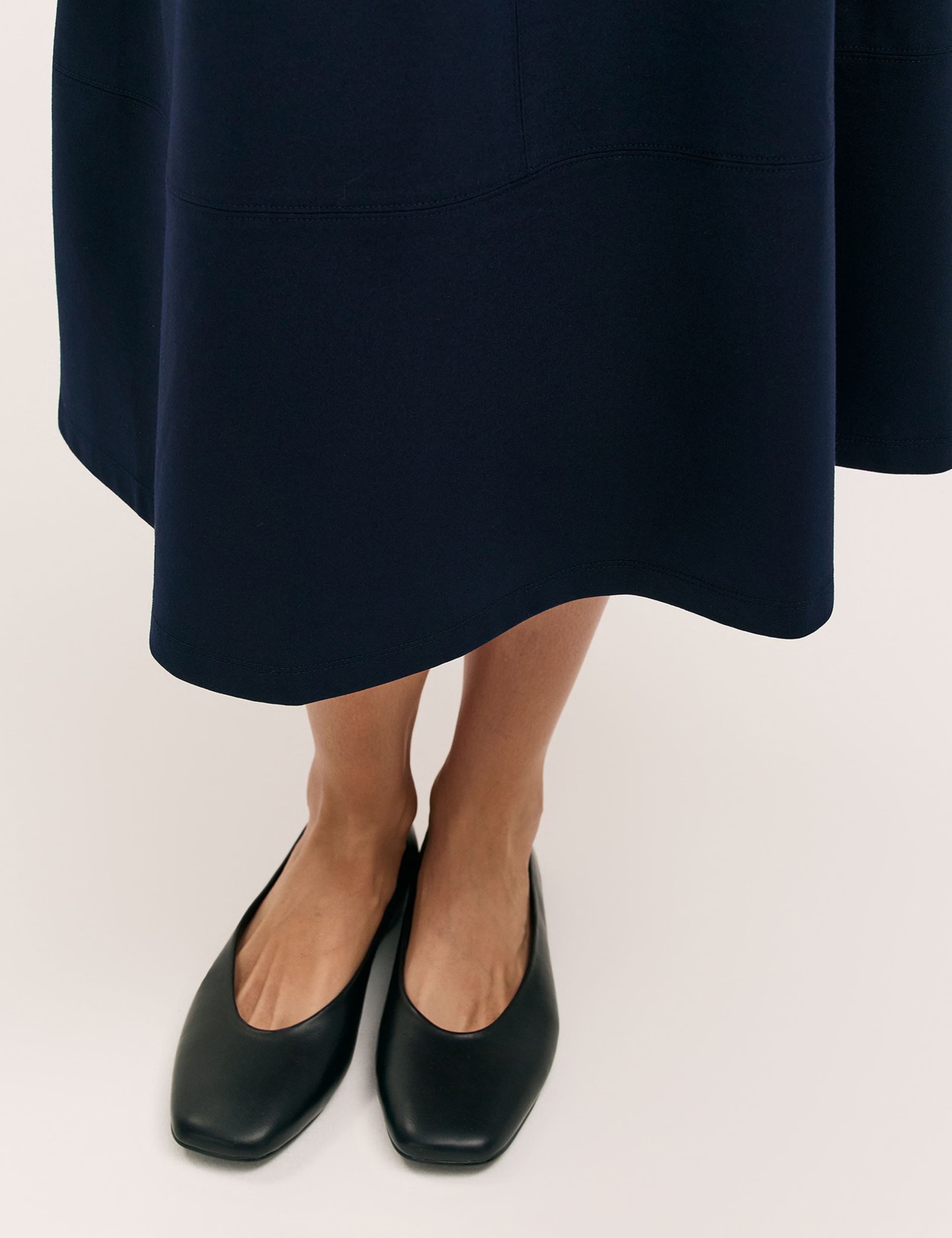 Jersey Midi A-Line Skirt 5 of 5