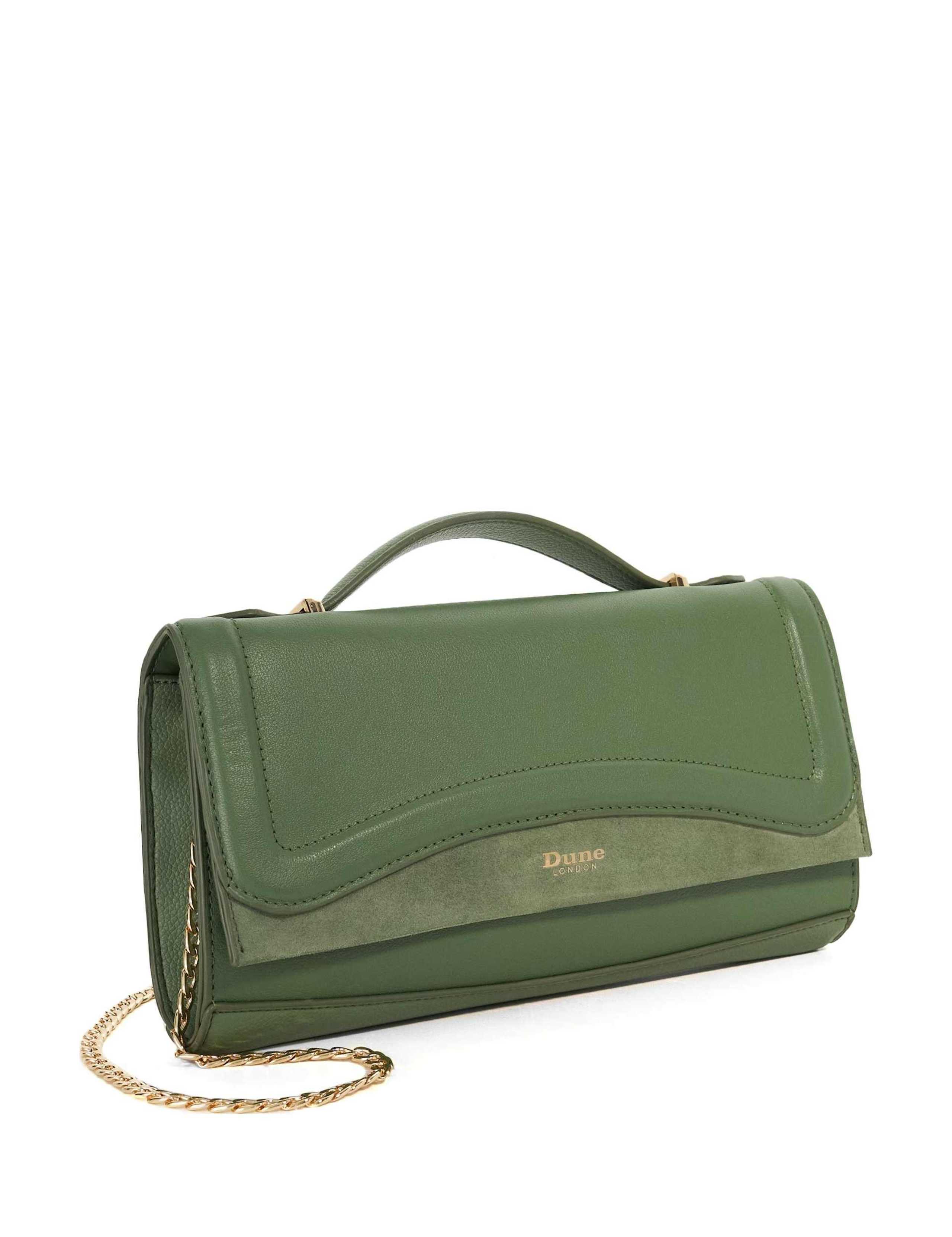 Textured Top Handle Chain Strap Grab Bag 2 of 5