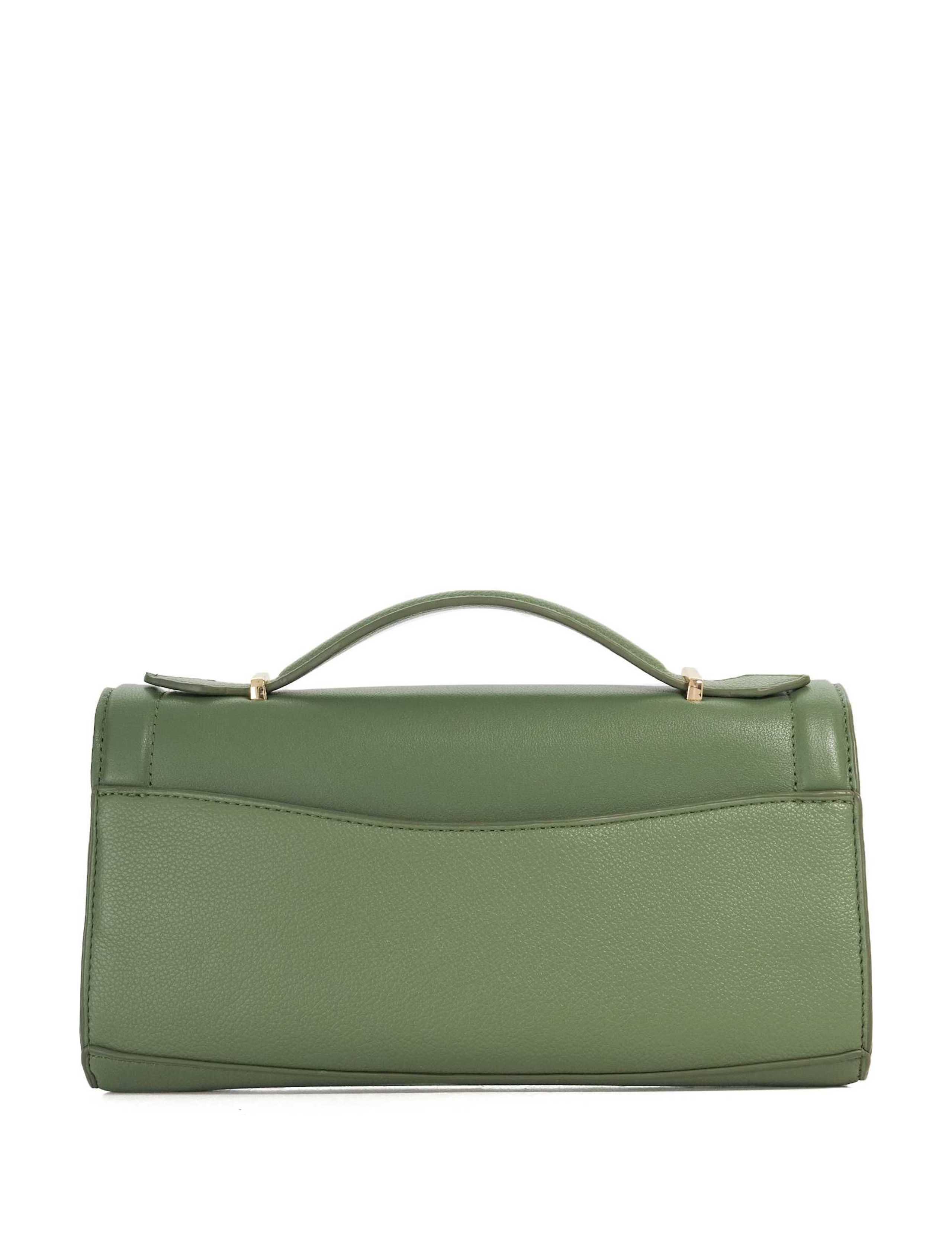 Textured Top Handle Chain Strap Grab Bag 3 of 5