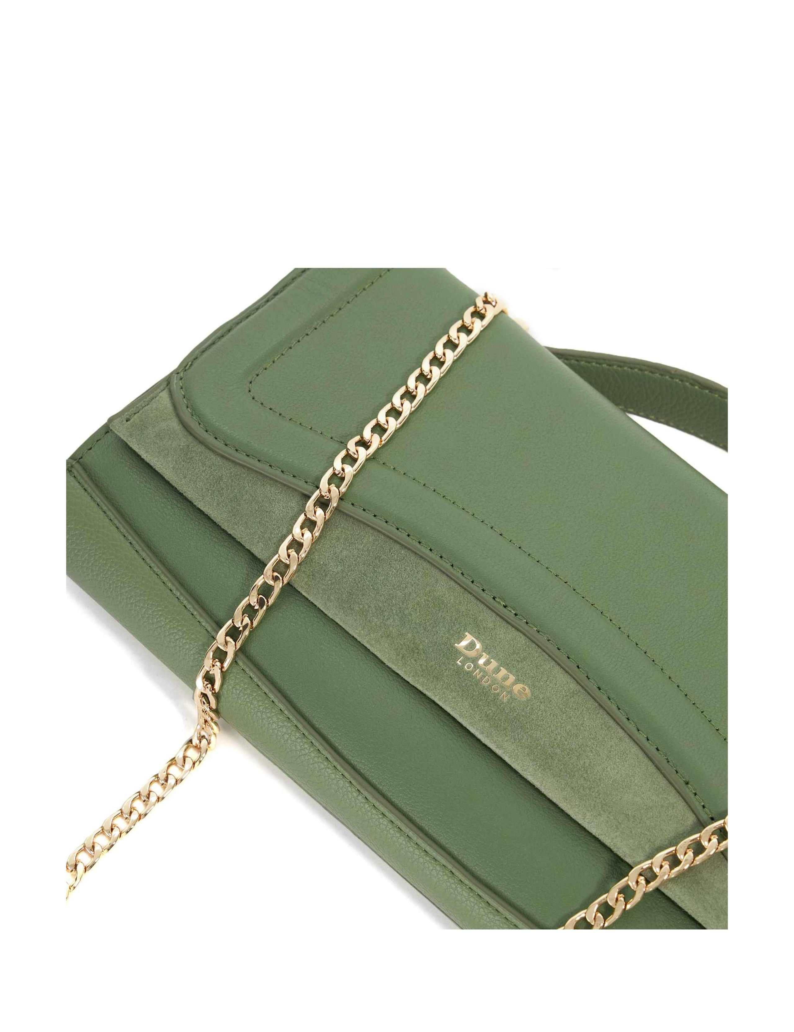 Textured Top Handle Chain Strap Grab Bag 5 of 5