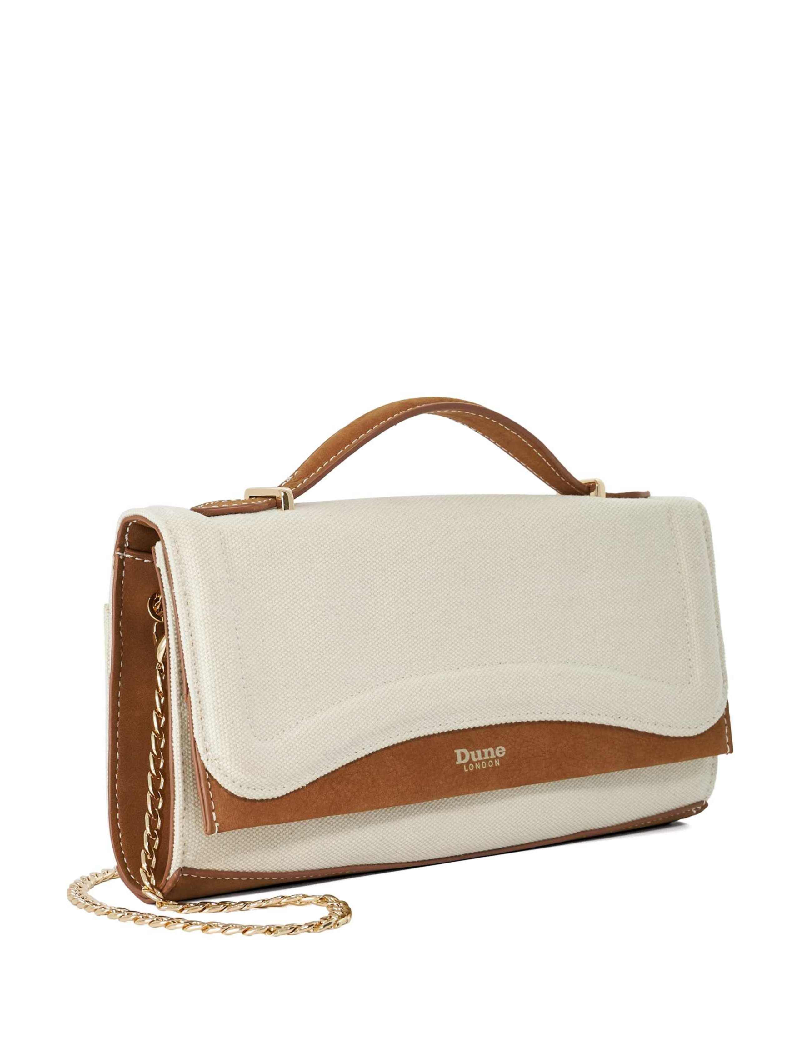 Textured Top Handle Chain Strap Grab Bag 3 of 6