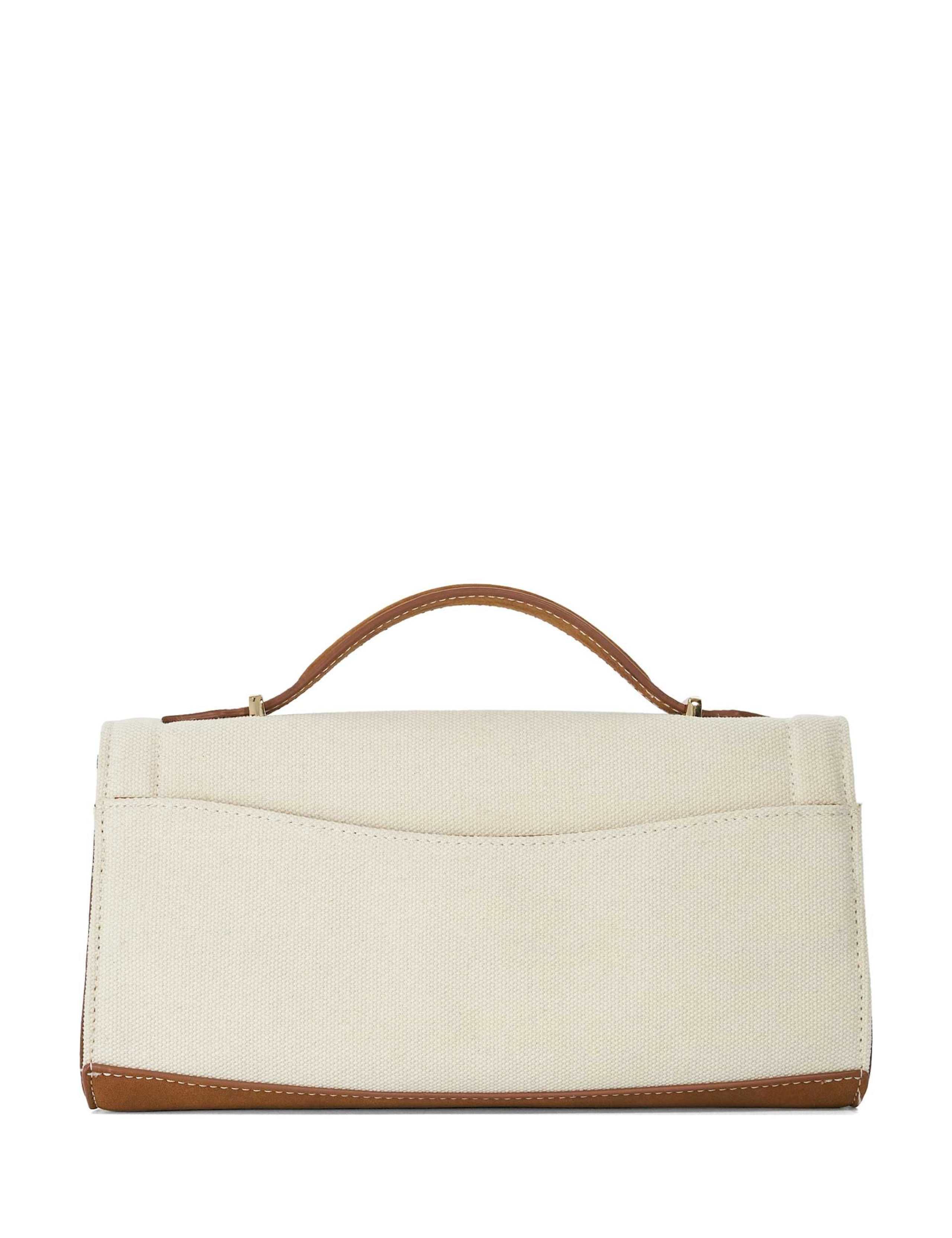 Textured Top Handle Chain Strap Grab Bag 6 of 6