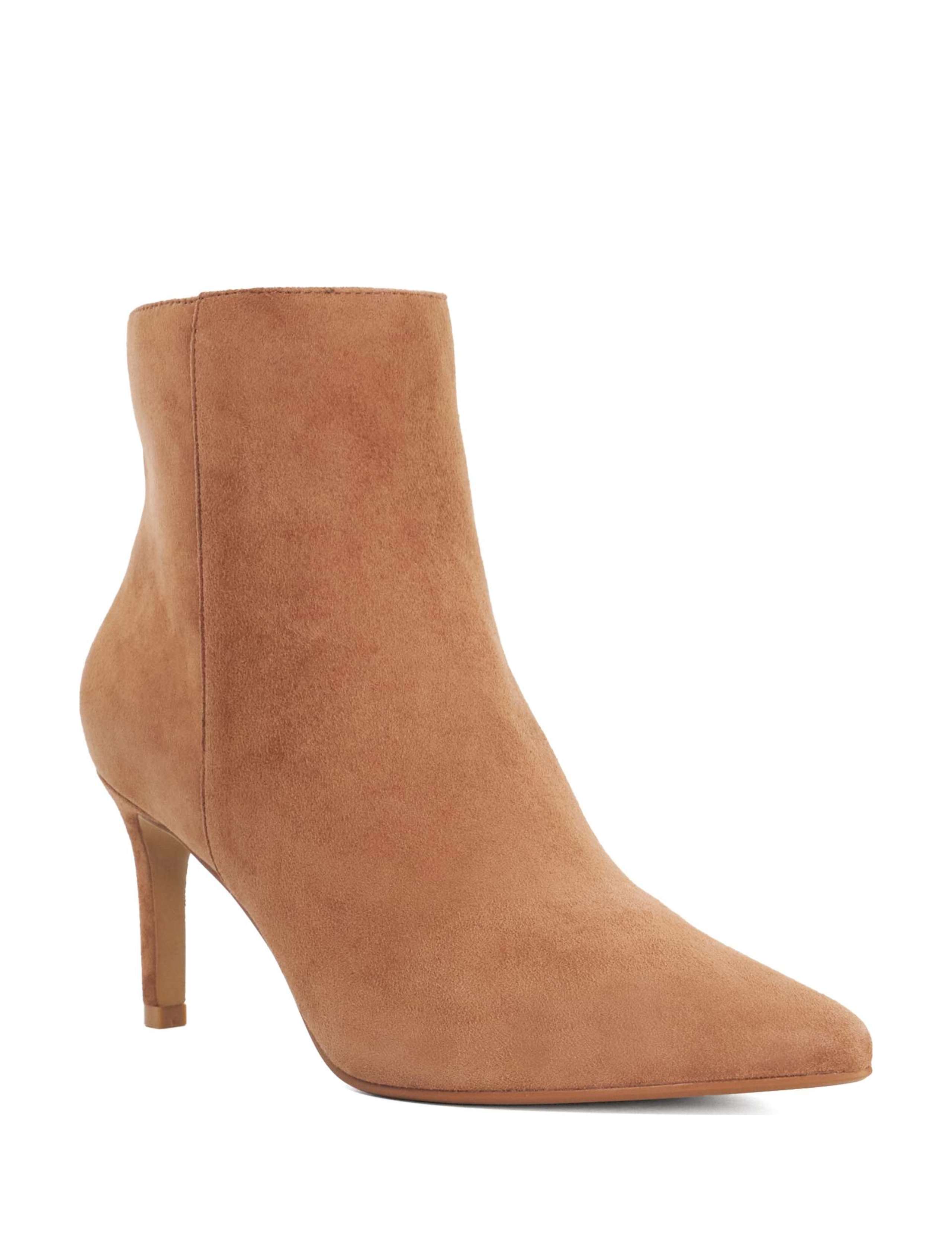 Suede Stiletto Heel Pointed Toe Ankle Boots 3 of 6