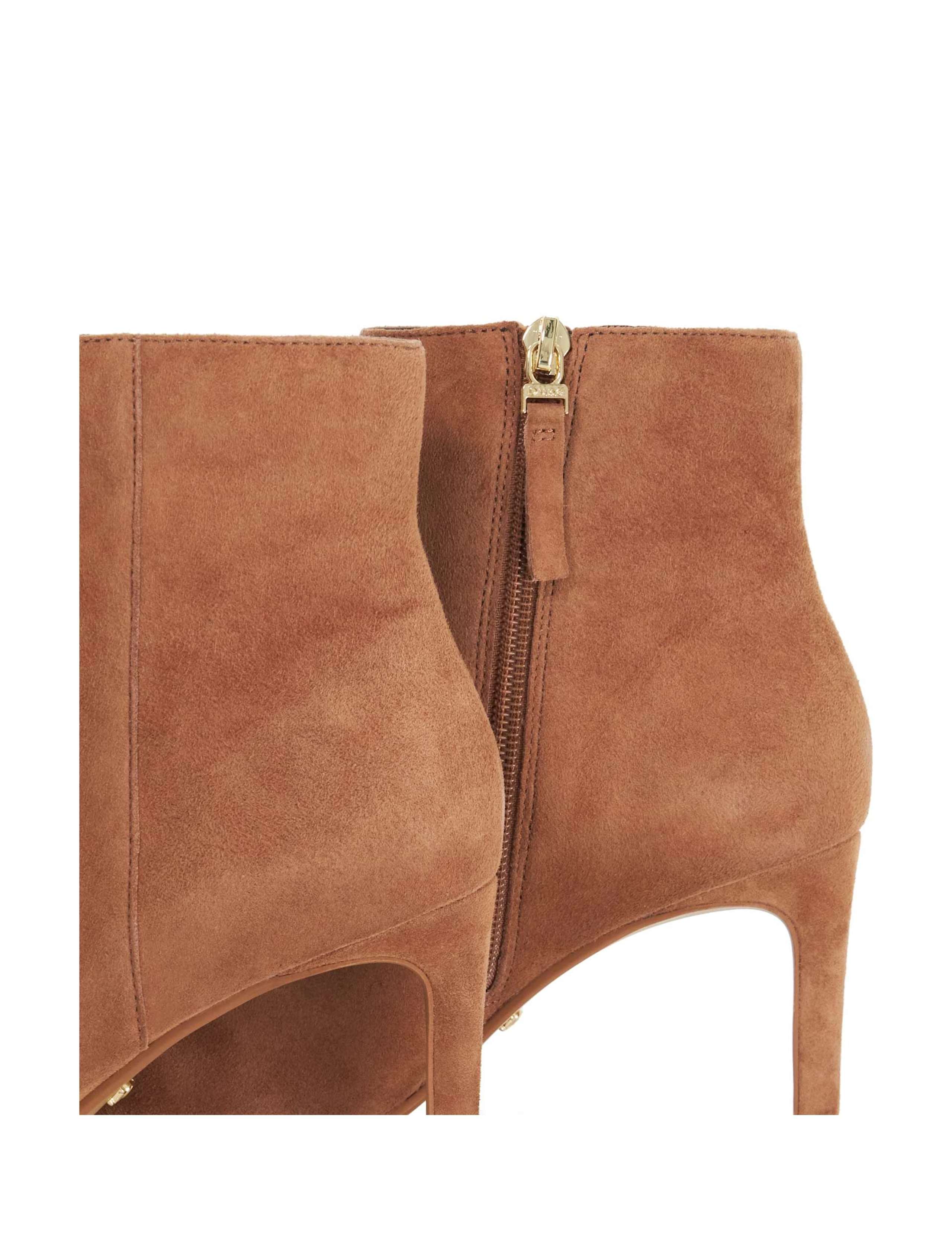 Suede Stiletto Heel Pointed Toe Ankle Boots 4 of 6