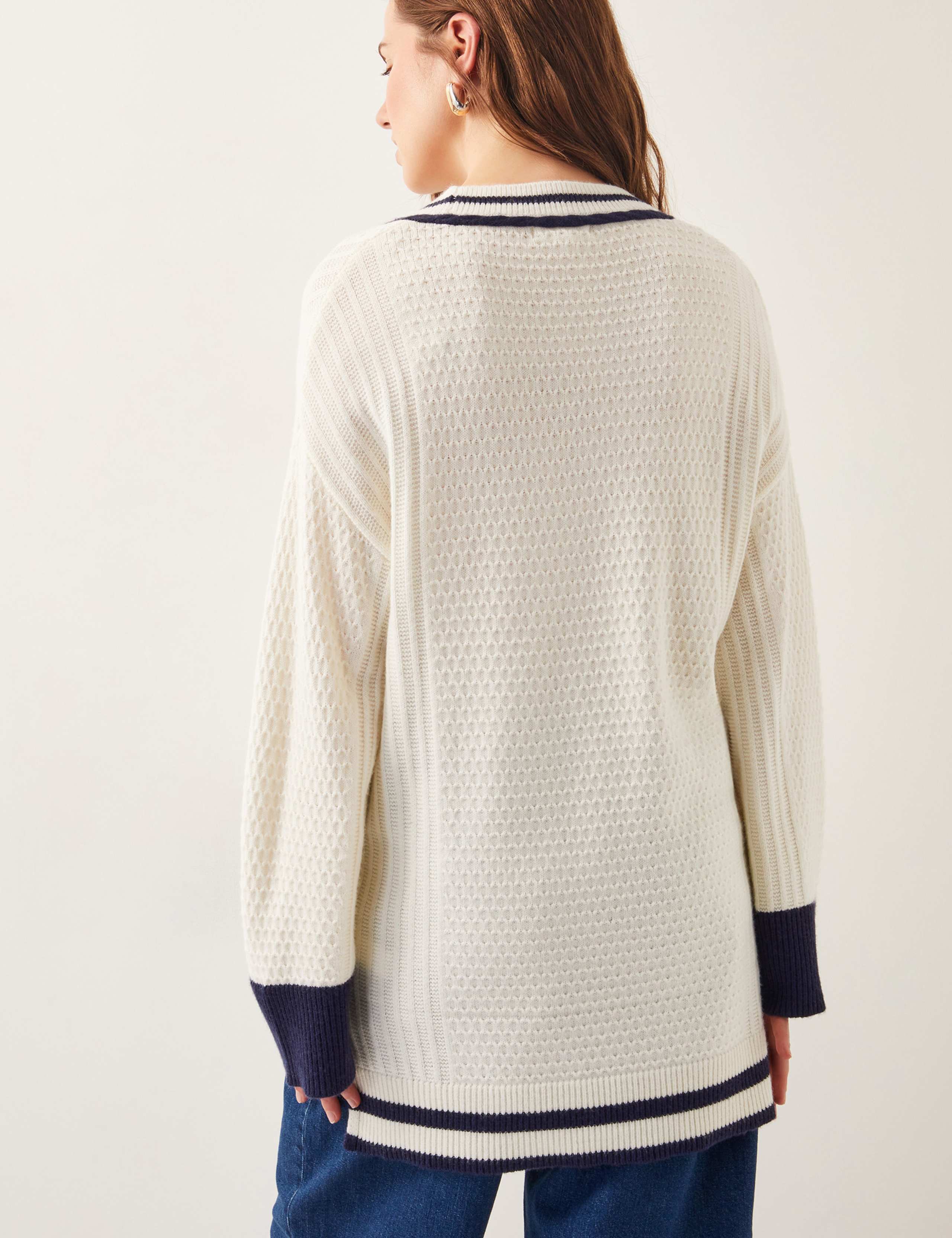 Textured V-Neck Jumper with Wool 5 of 5