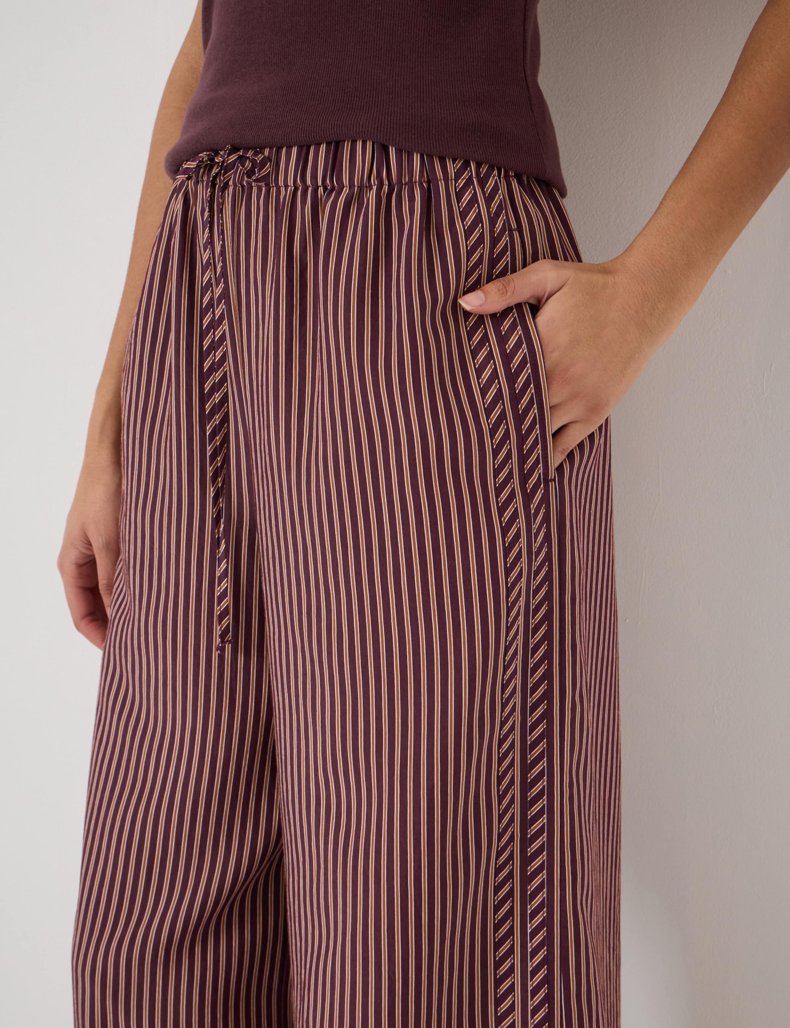 Striped Wide Leg Trousers 3 of 5