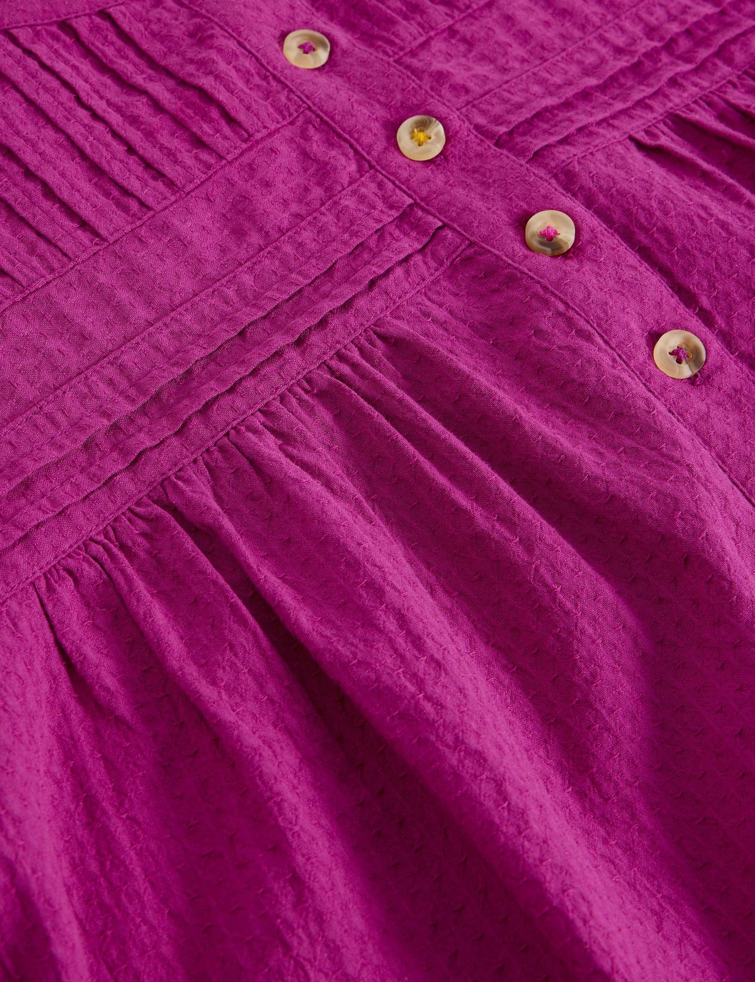 Pure Cotton Pintuck 3/4 Sleeve Blouse 5 of 6