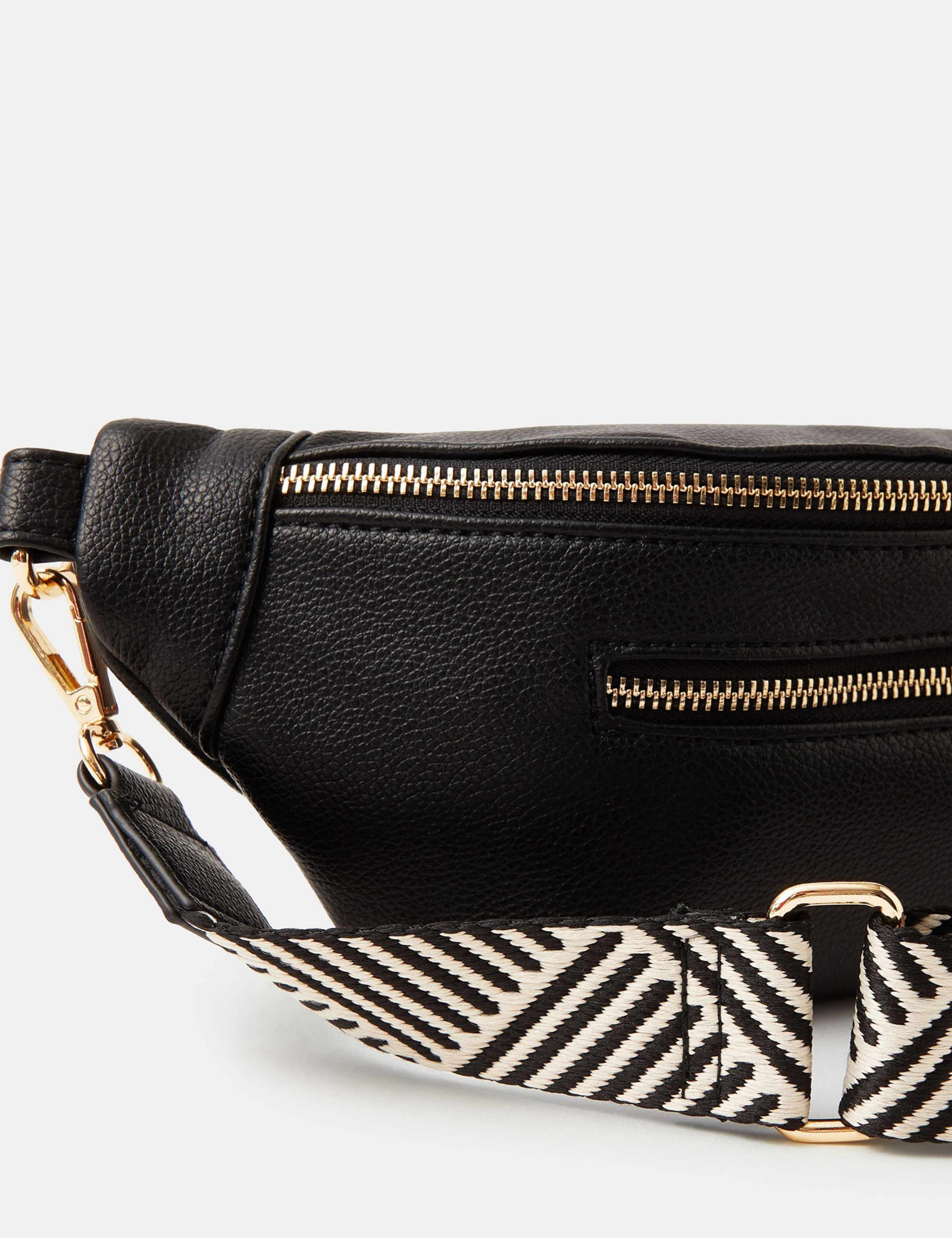 Faux Leather Sling Cross Body Bag 4 of 5
