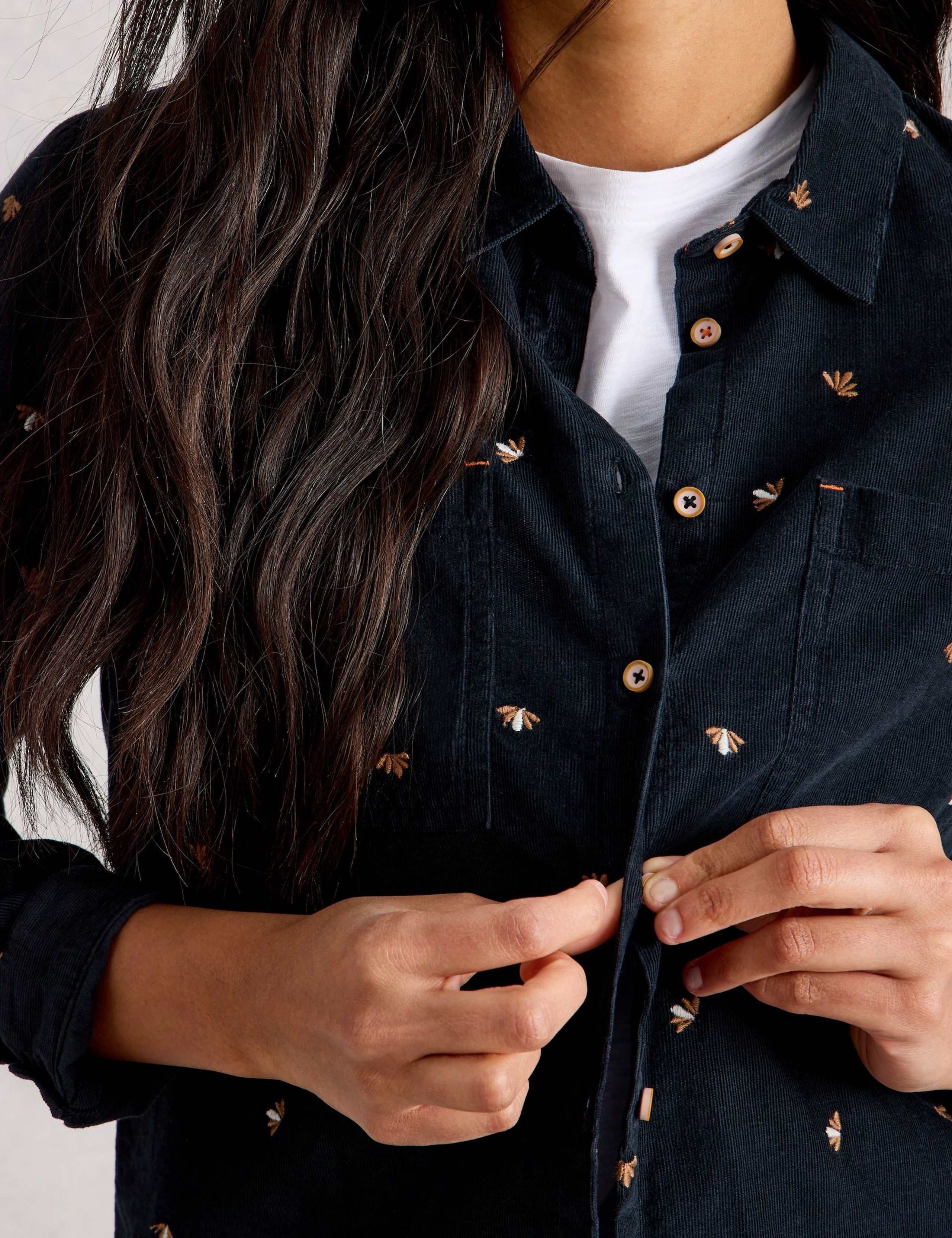 Cord Embroidered Collared Shirt 4 of 6