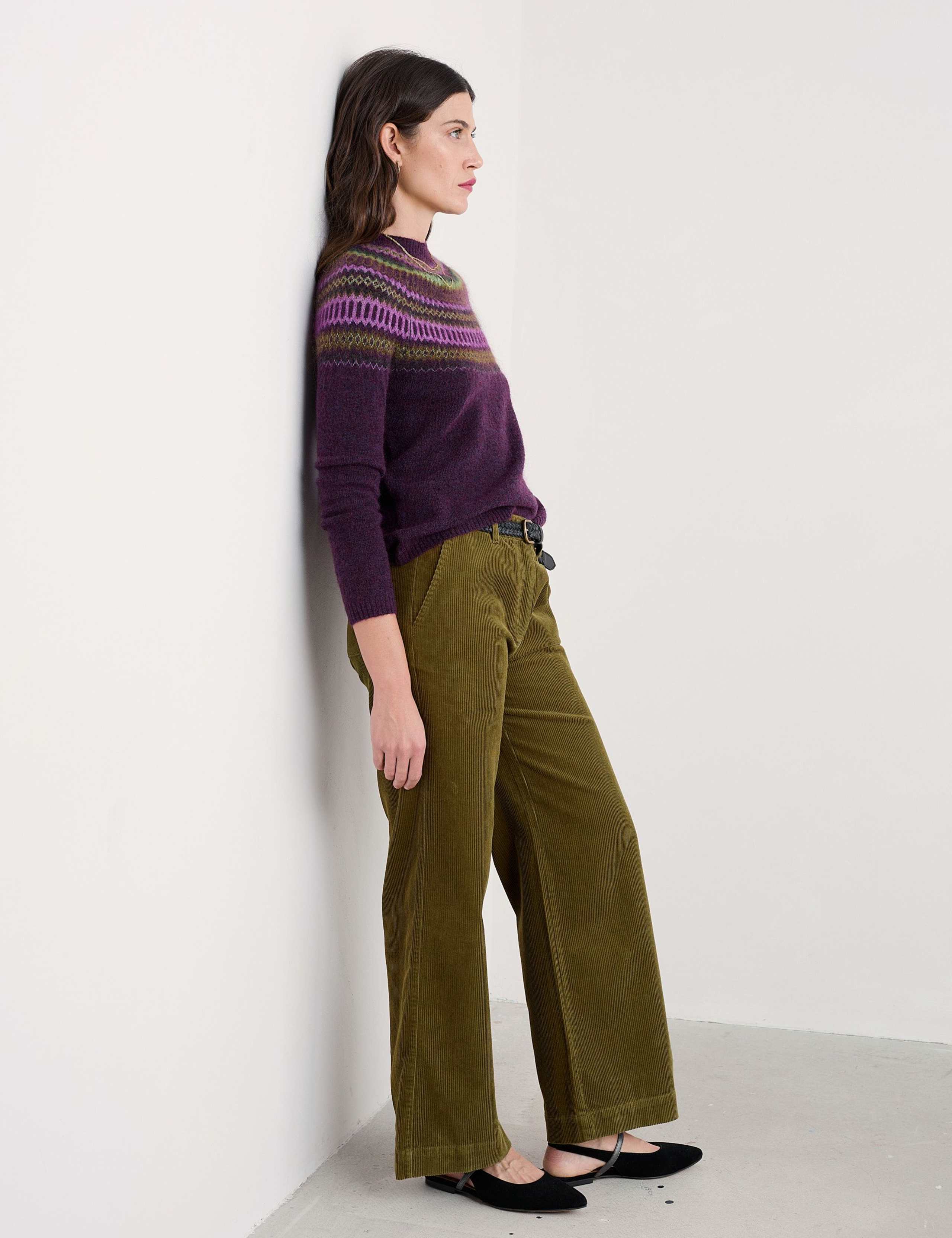 Wool & Mohair Blend Fair Isle Crew Neck Jumper 3 of 5