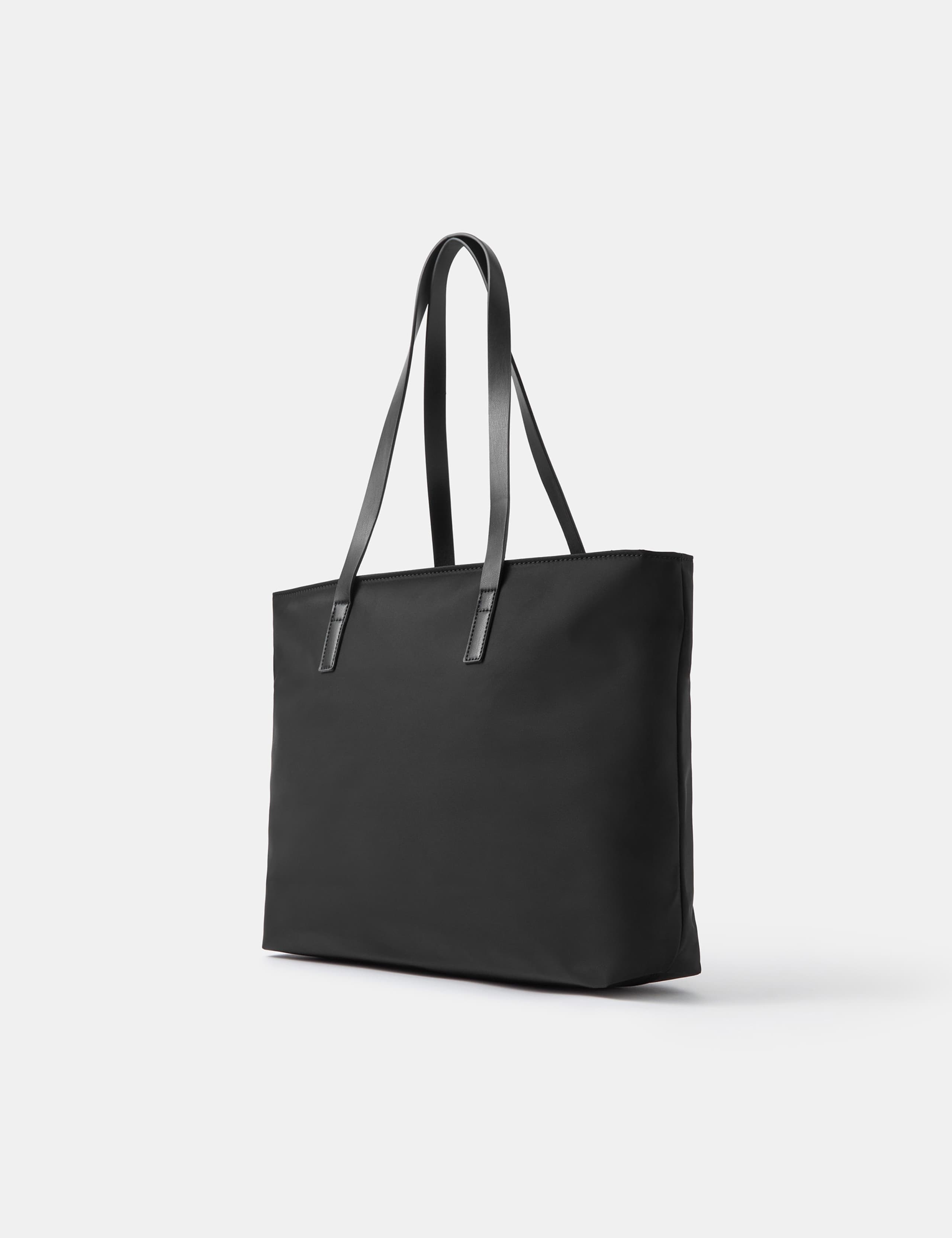 Nylon Zip Detail Tote Bag 2 of 6