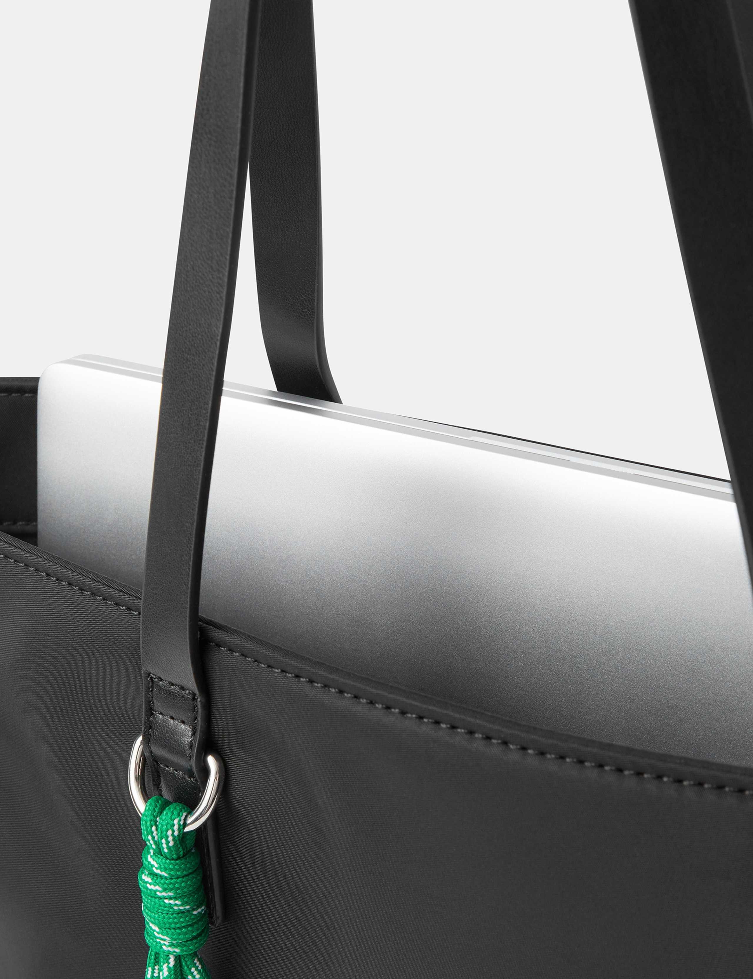 Nylon Zip Detail Tote Bag 4 of 6
