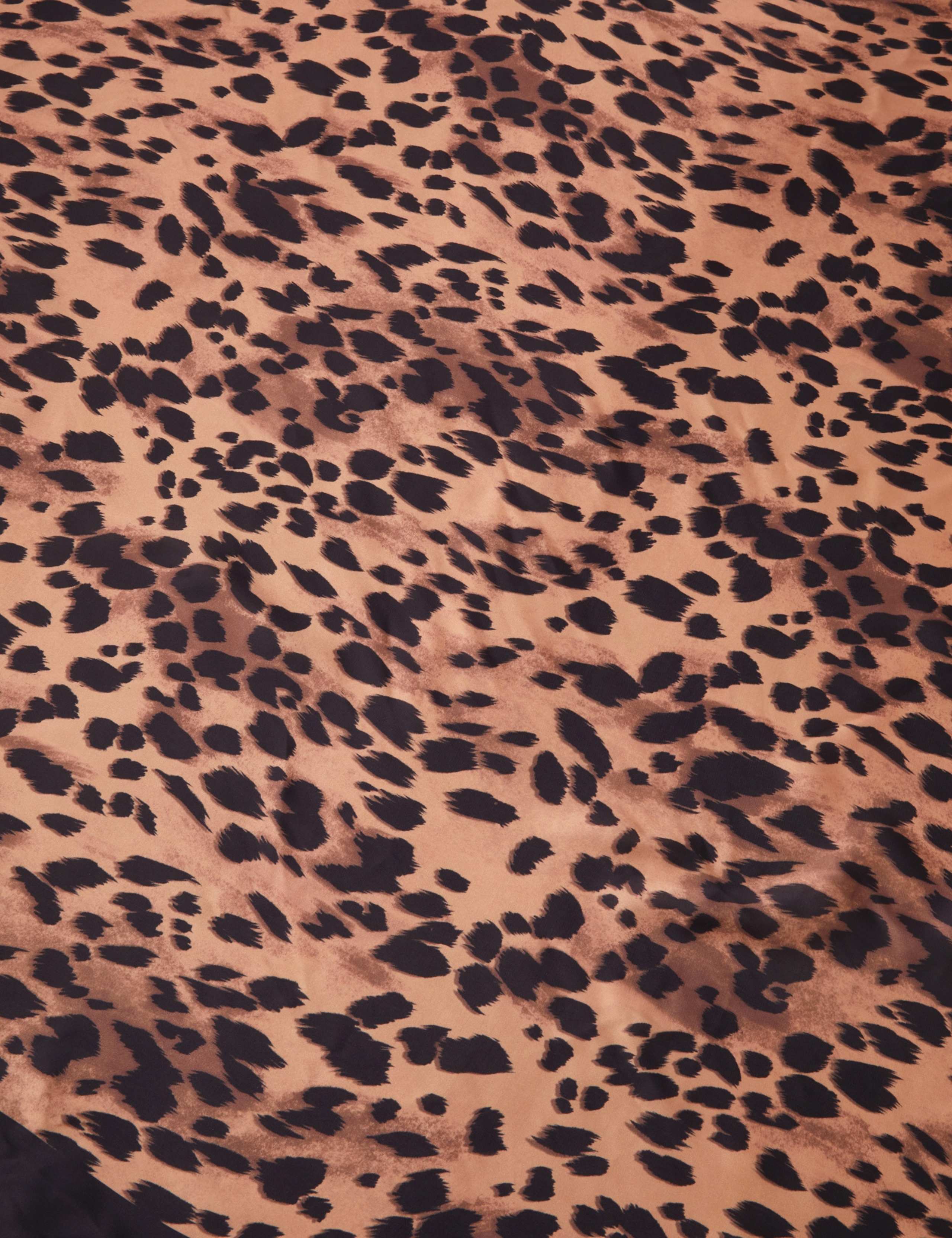 Satin Leopard Print Square Scarf 2 of 3