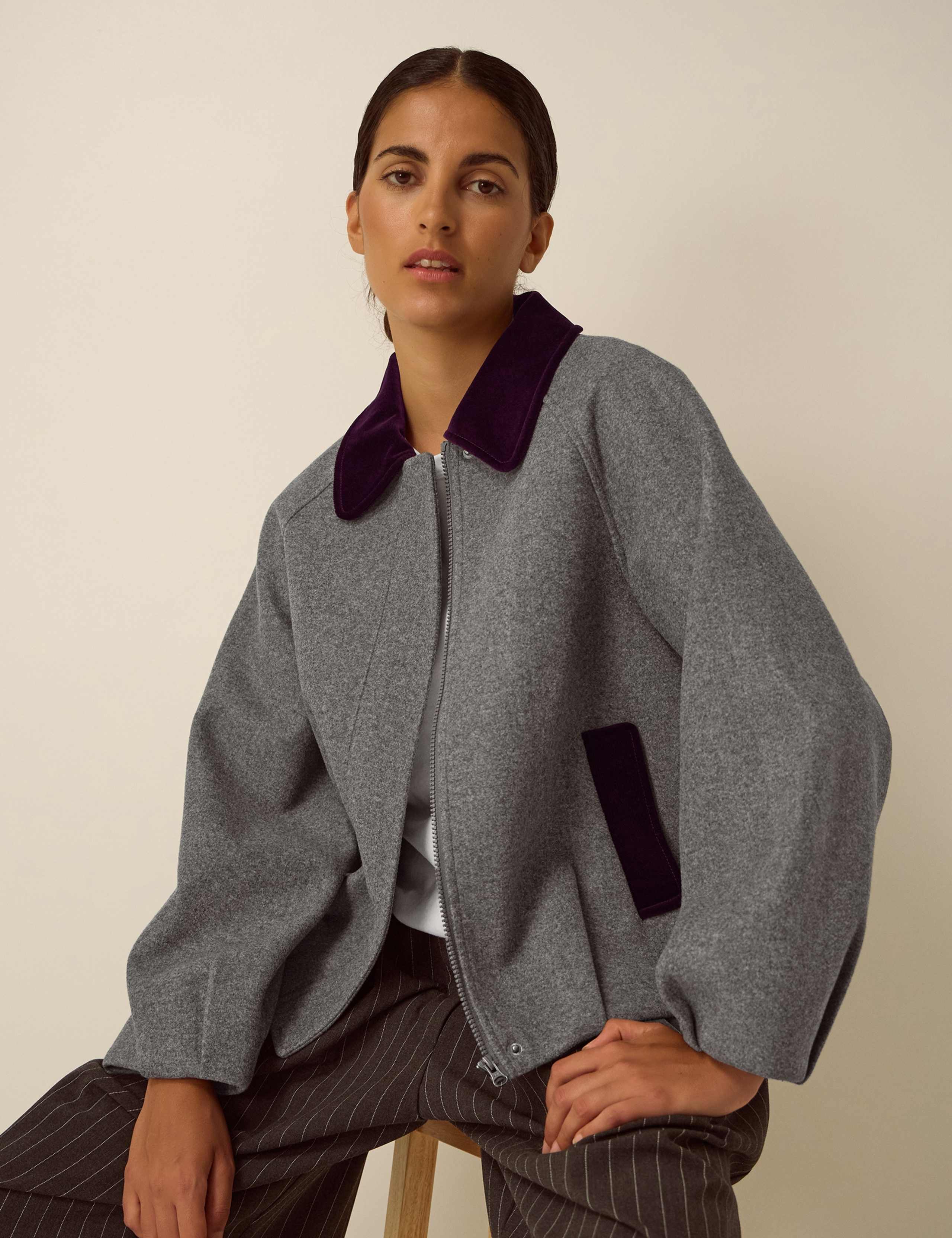 Collared Bomber Jacket 3 of 5