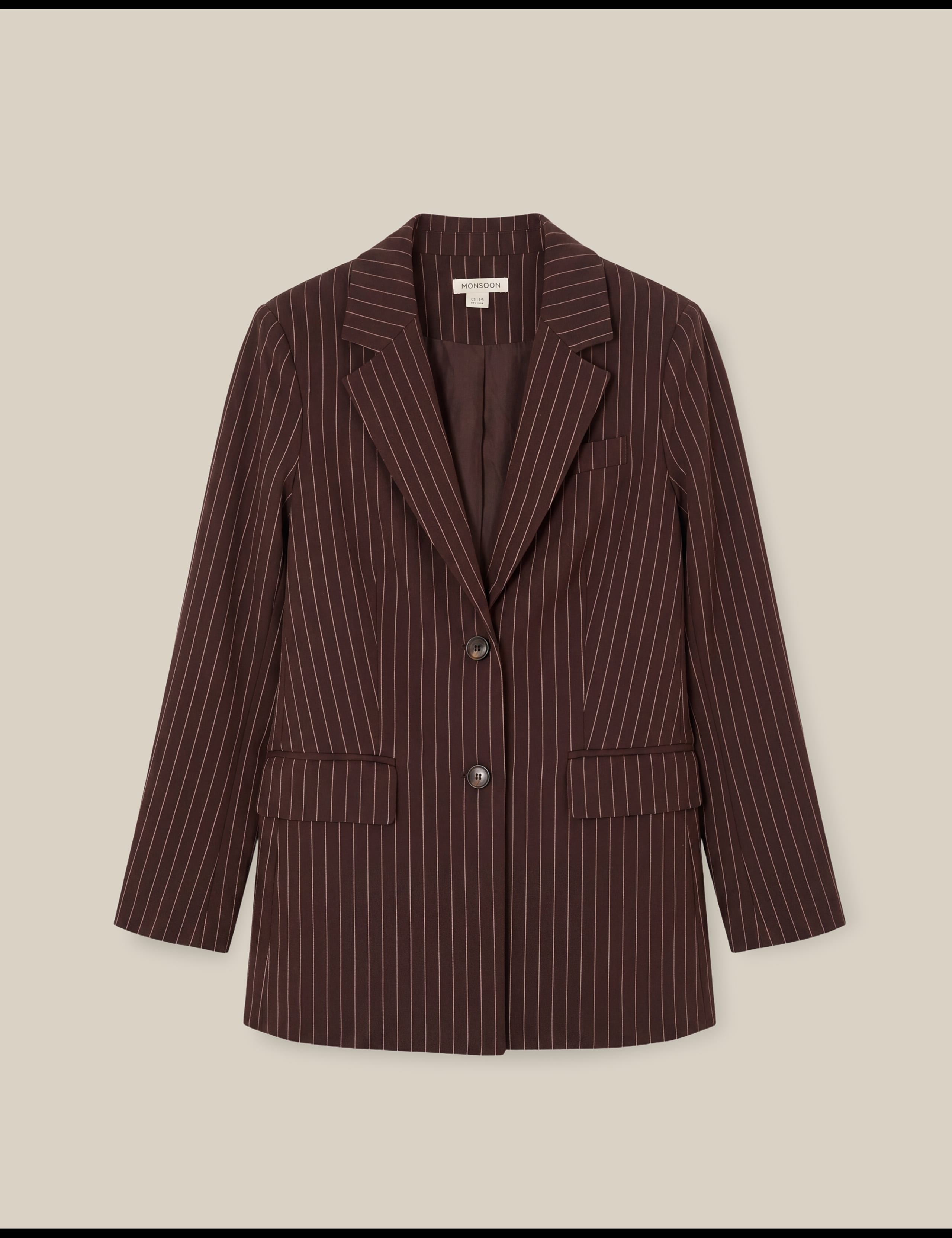 Pinstripe Single Breasted Jacket 2 of 4