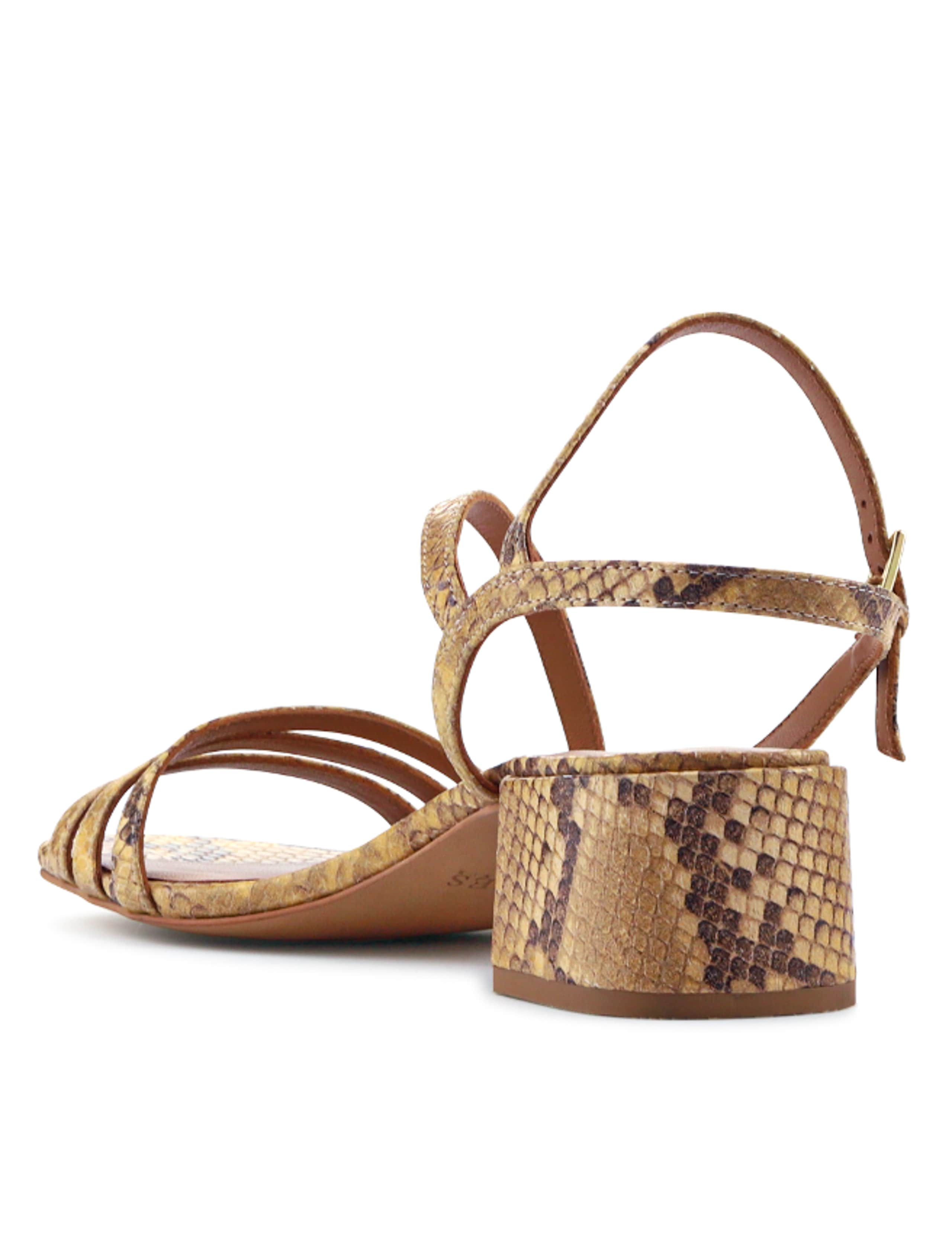 Leather Ankle Strap Block Heel Sandals 5 of 6