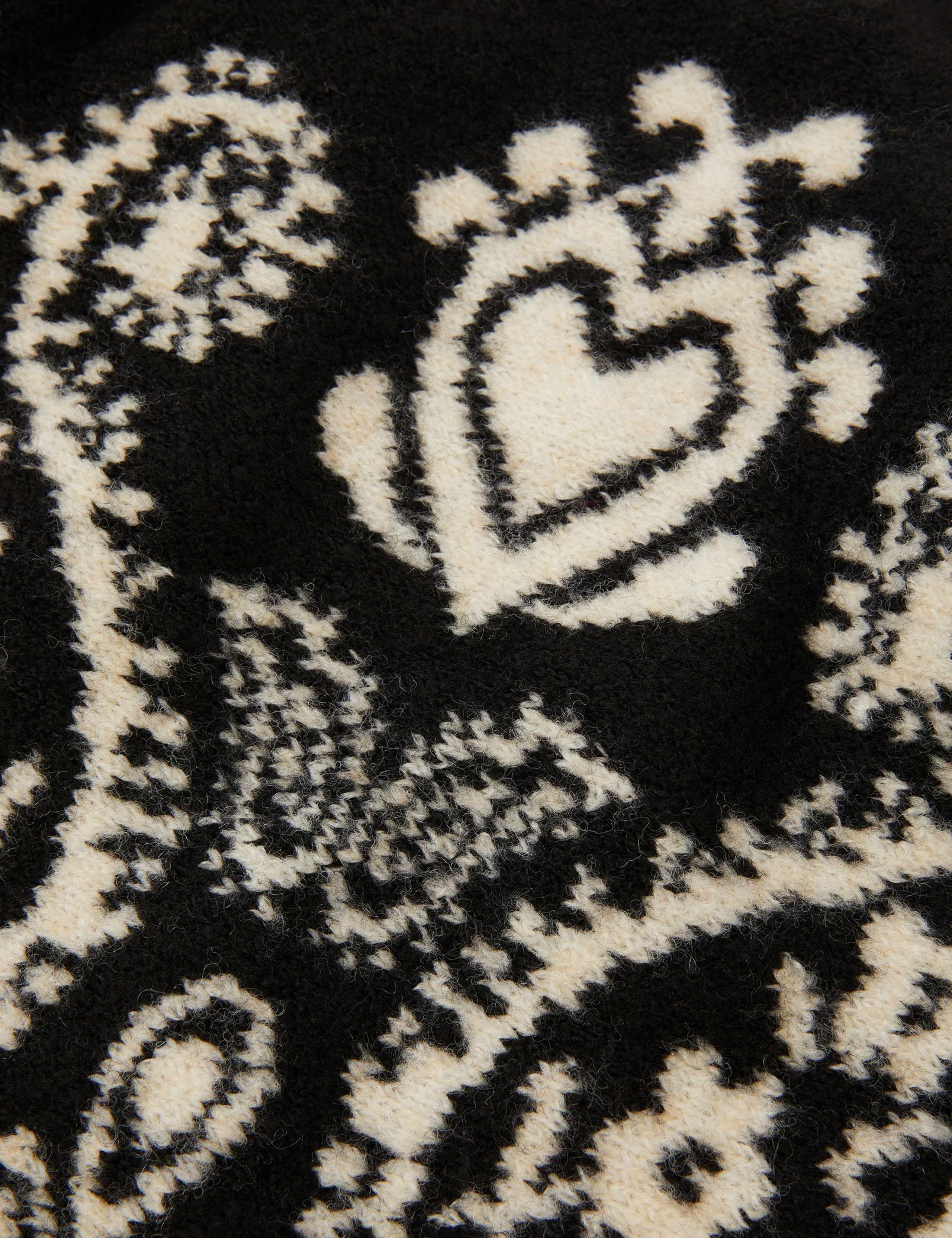 Knitted Paisley Large Triangle Scarf 2 of 2