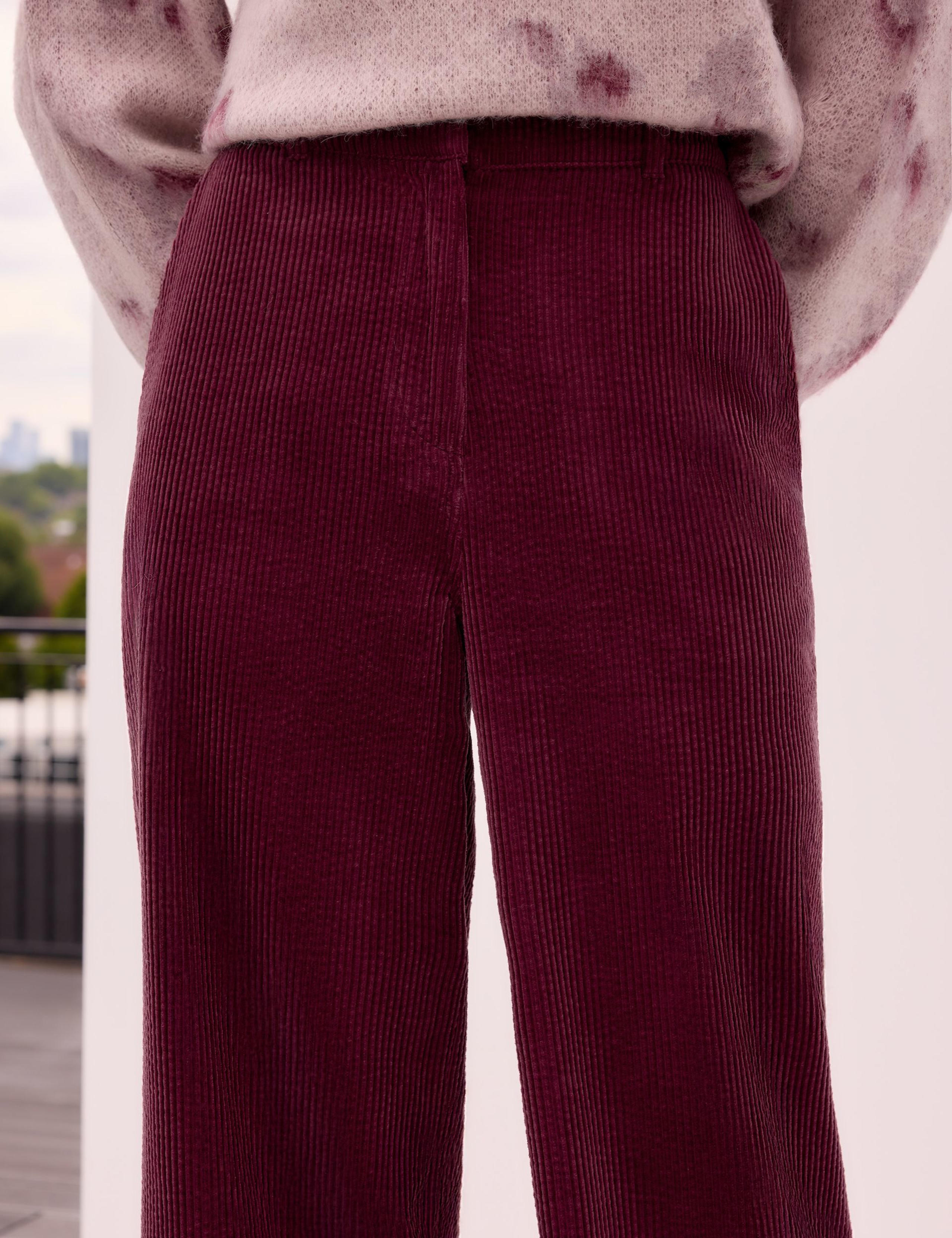 Pure Cotton Cord Wide Leg Trousers 2 of 3