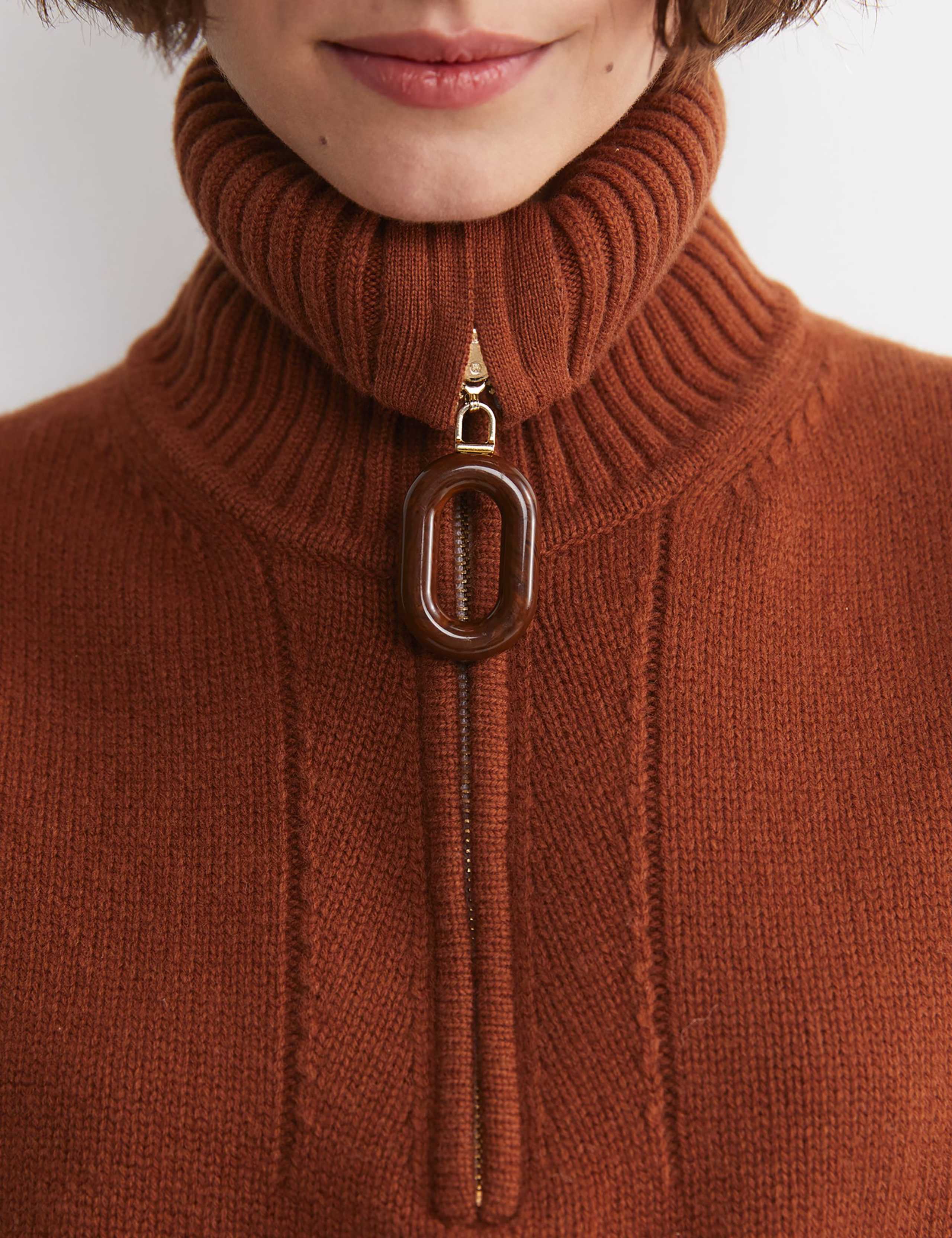 Pure Wool Collared Half Zip Knitted Vest 3 of 6