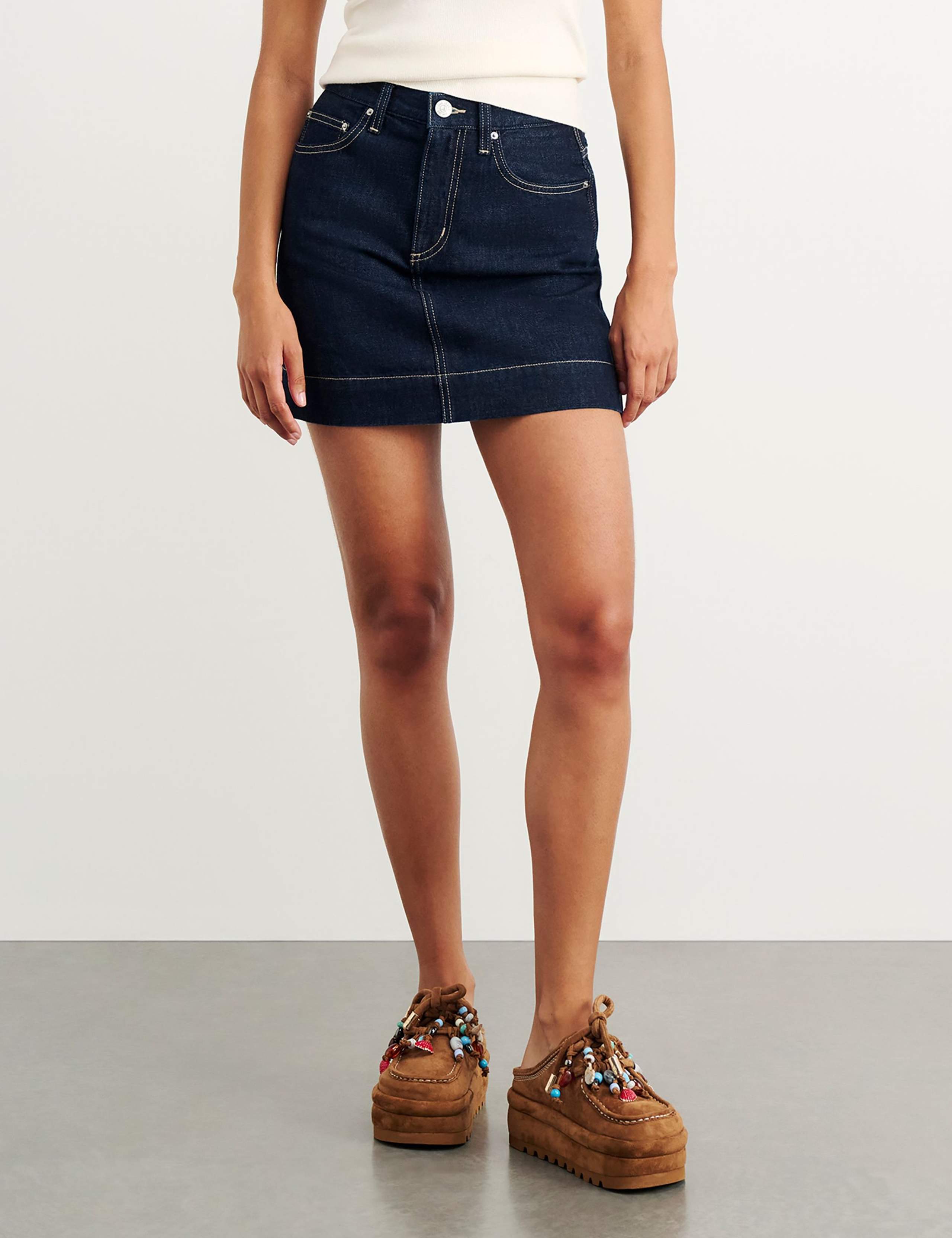 Denim Mini Skirt 5 of 6