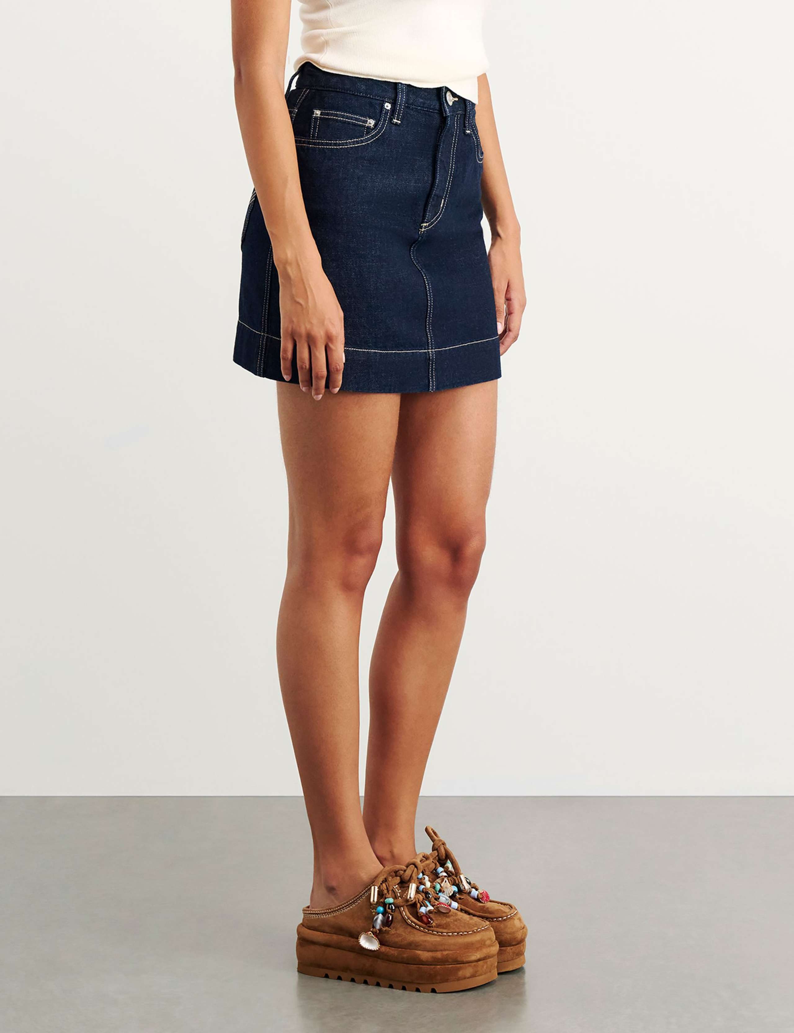 Denim Mini Skirt 6 of 6