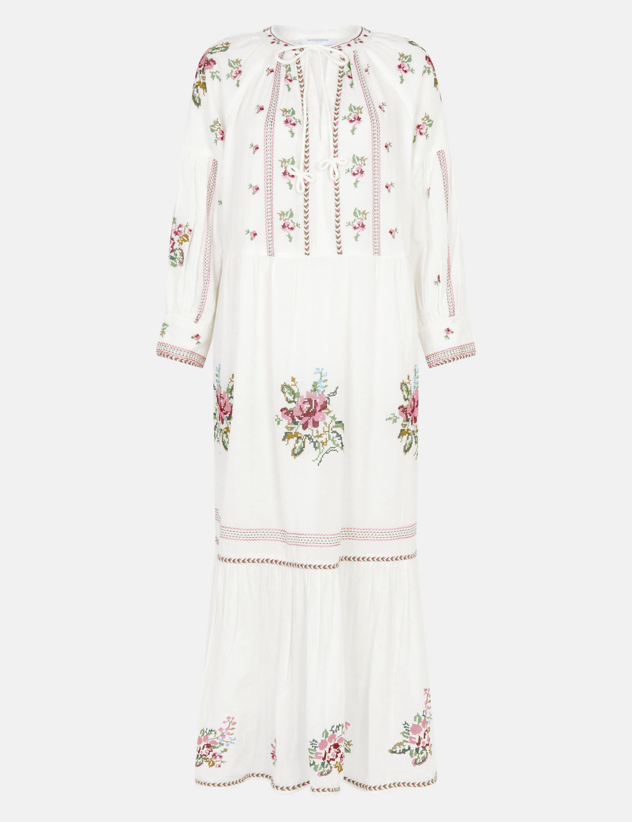 Pure Cotton Embroidered Maxi Beach Dress 2 of 4