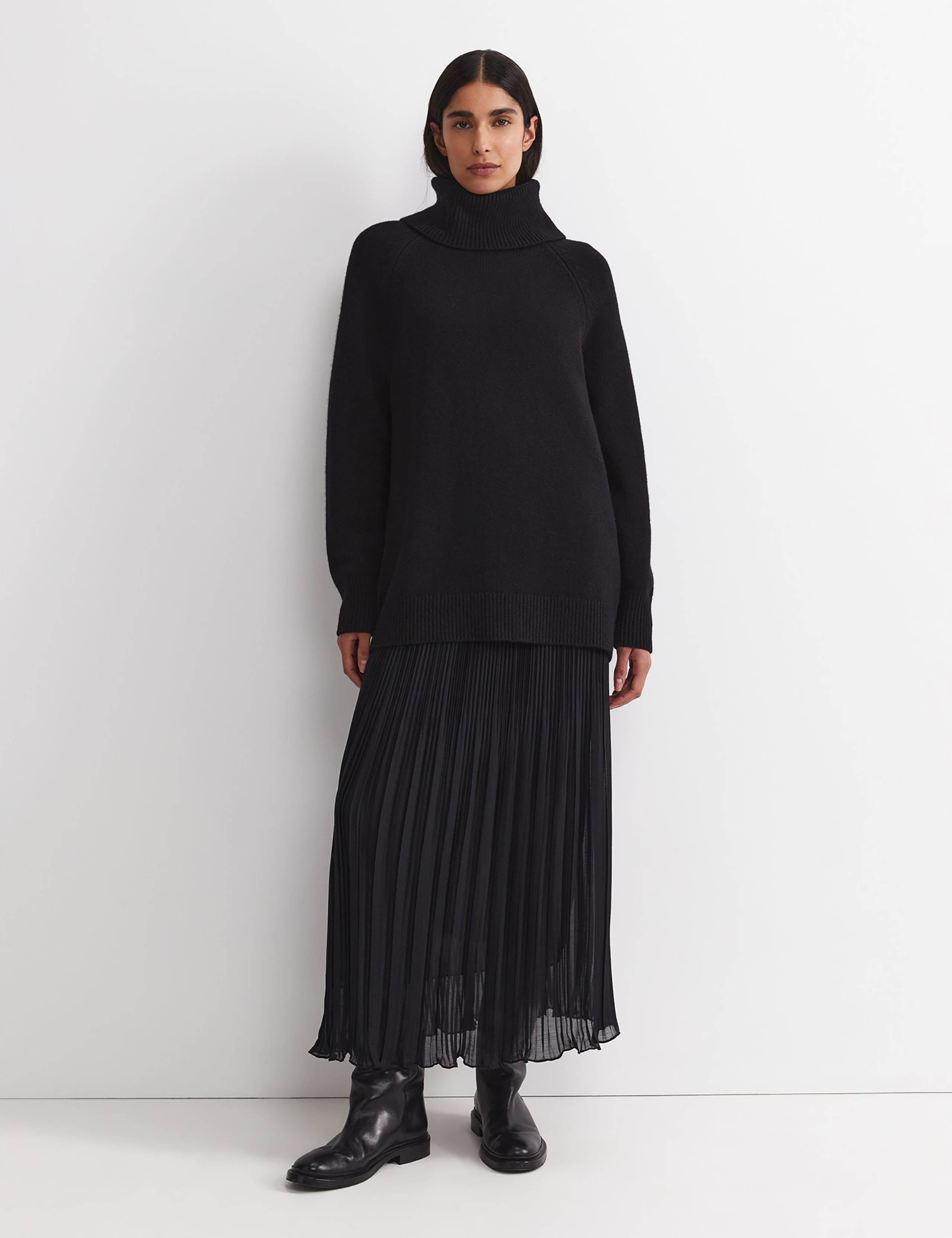 Pure Wool Roll Neck Relaxed Jumper 5 of 6