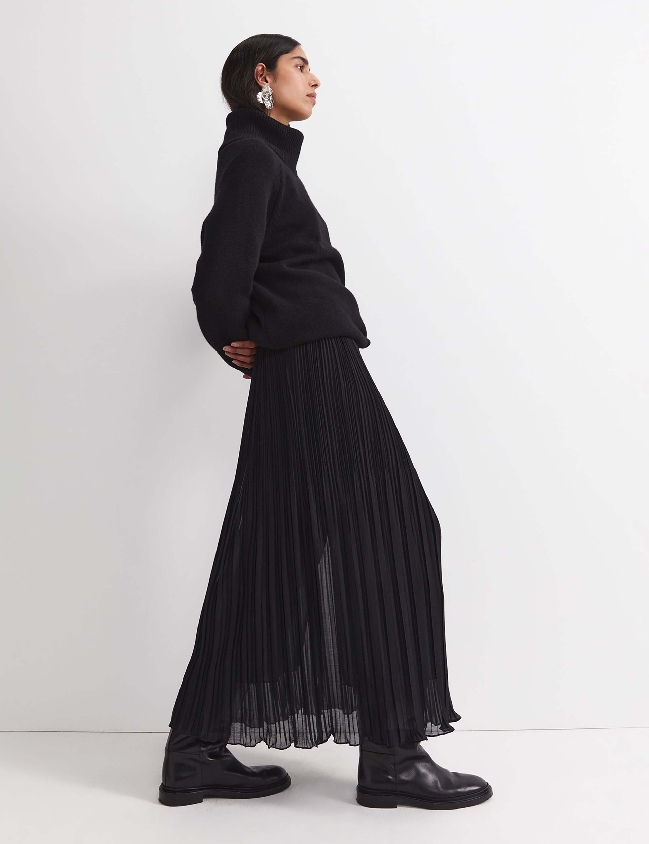 Pure Wool Roll Neck Relaxed Jumper 6 of 6