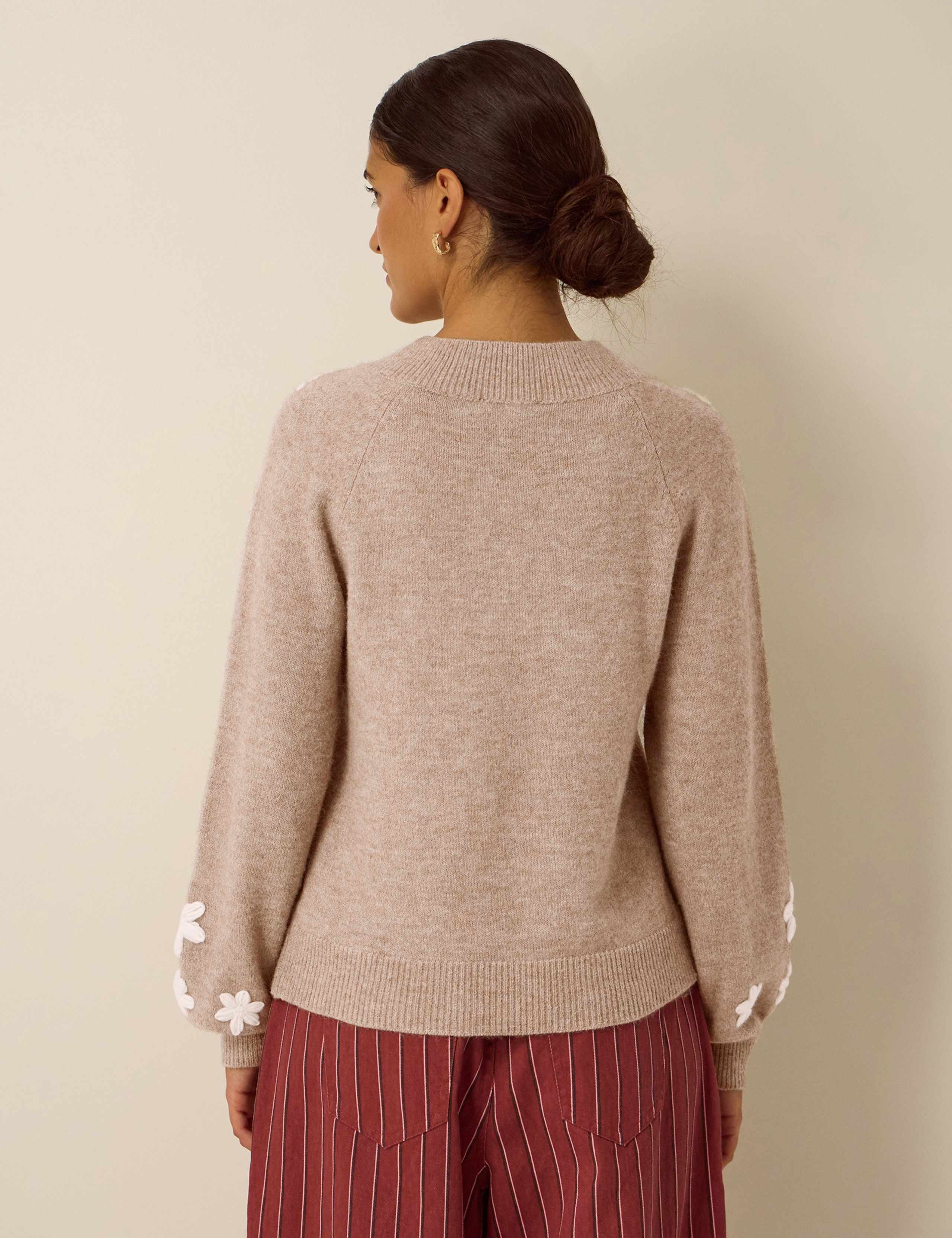 Embroidered V Neck Jumper 4 of 4