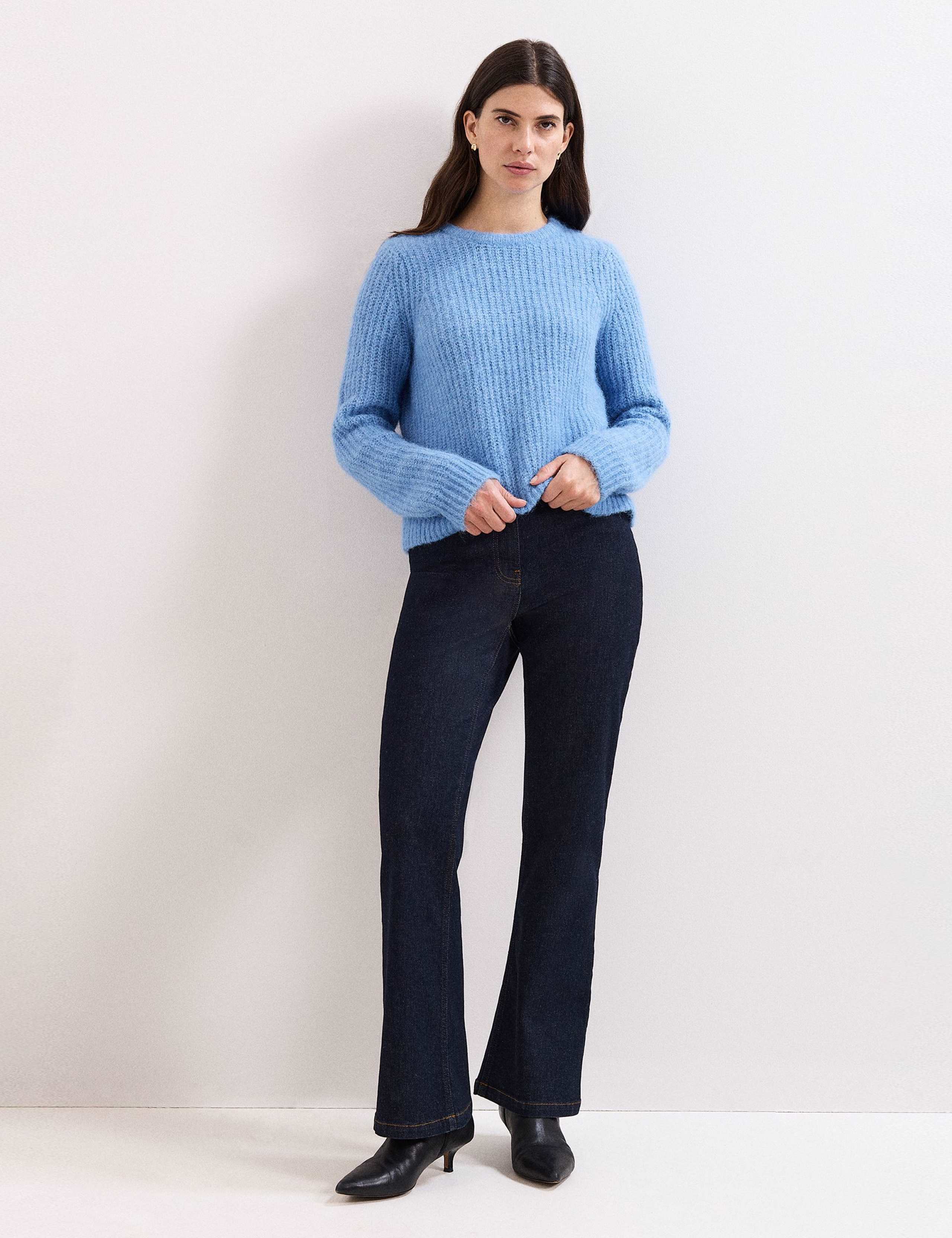 Textured Crew Neck Jumper with Wool 3 of 7