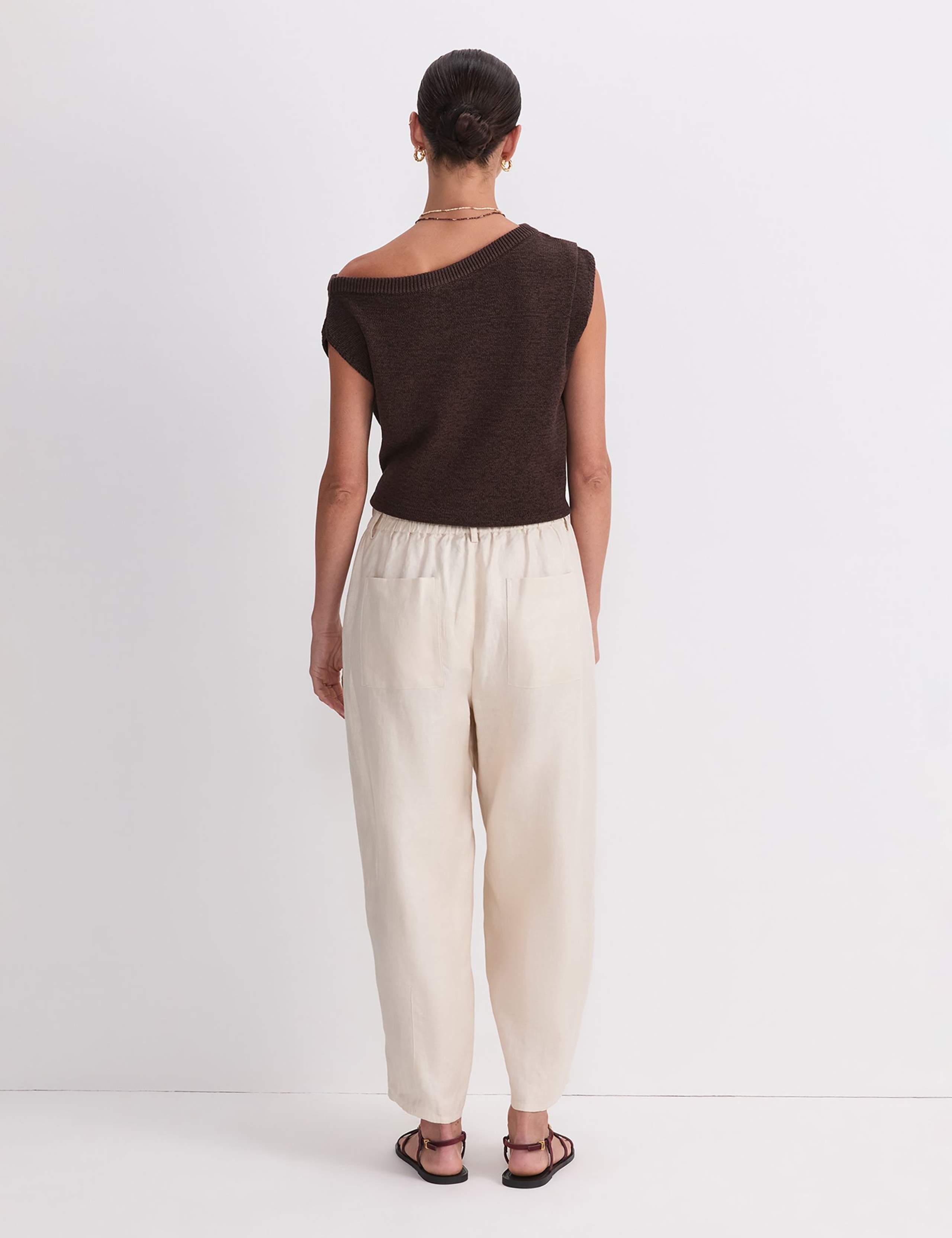 Pure Linen Straight Leg Chinos 3 of 6