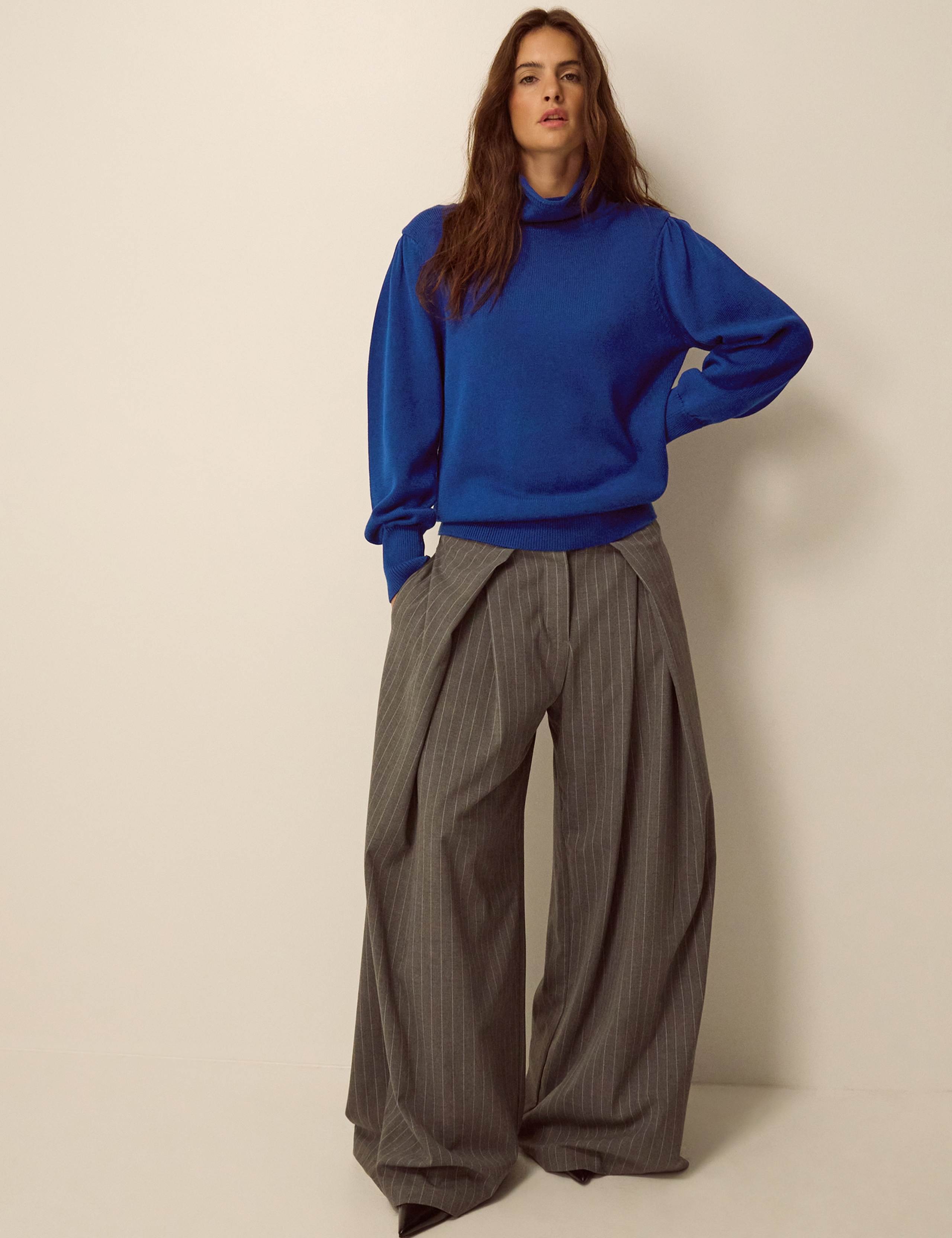 Cotton Rich Funnel Neck Jumper 2 of 4