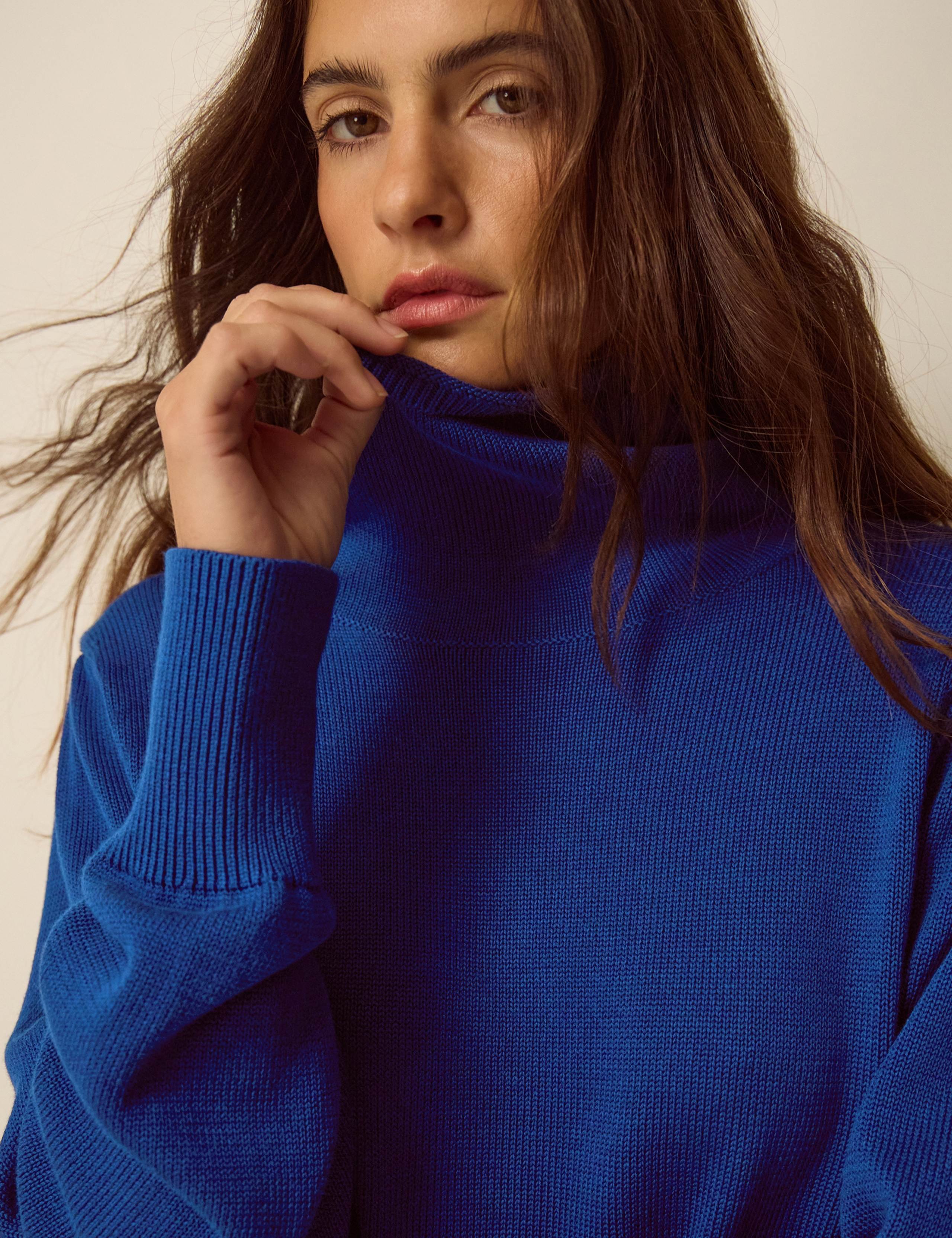Cotton Rich Funnel Neck Jumper 3 of 4