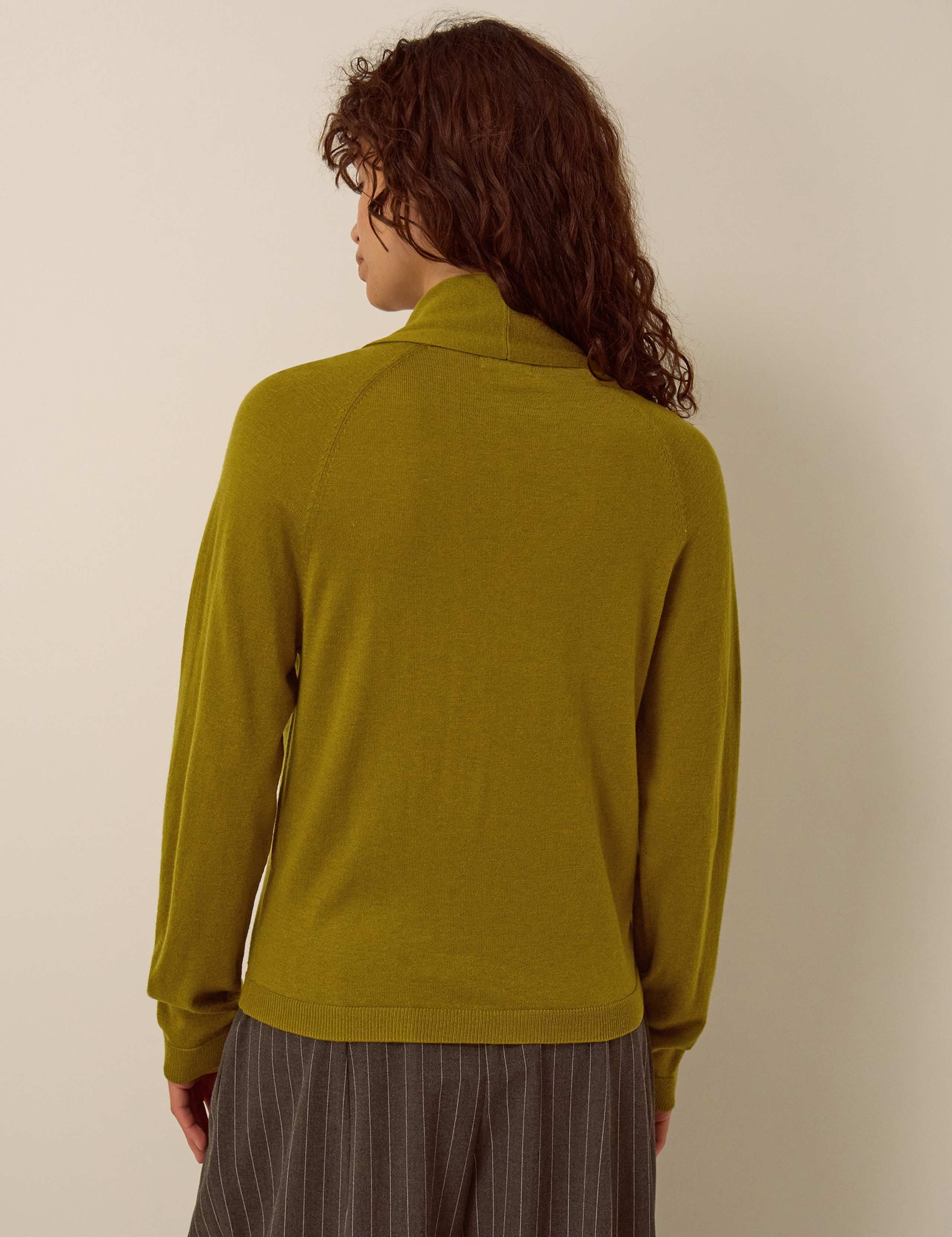 Tie Neck Jumper with Wool 4 of 4