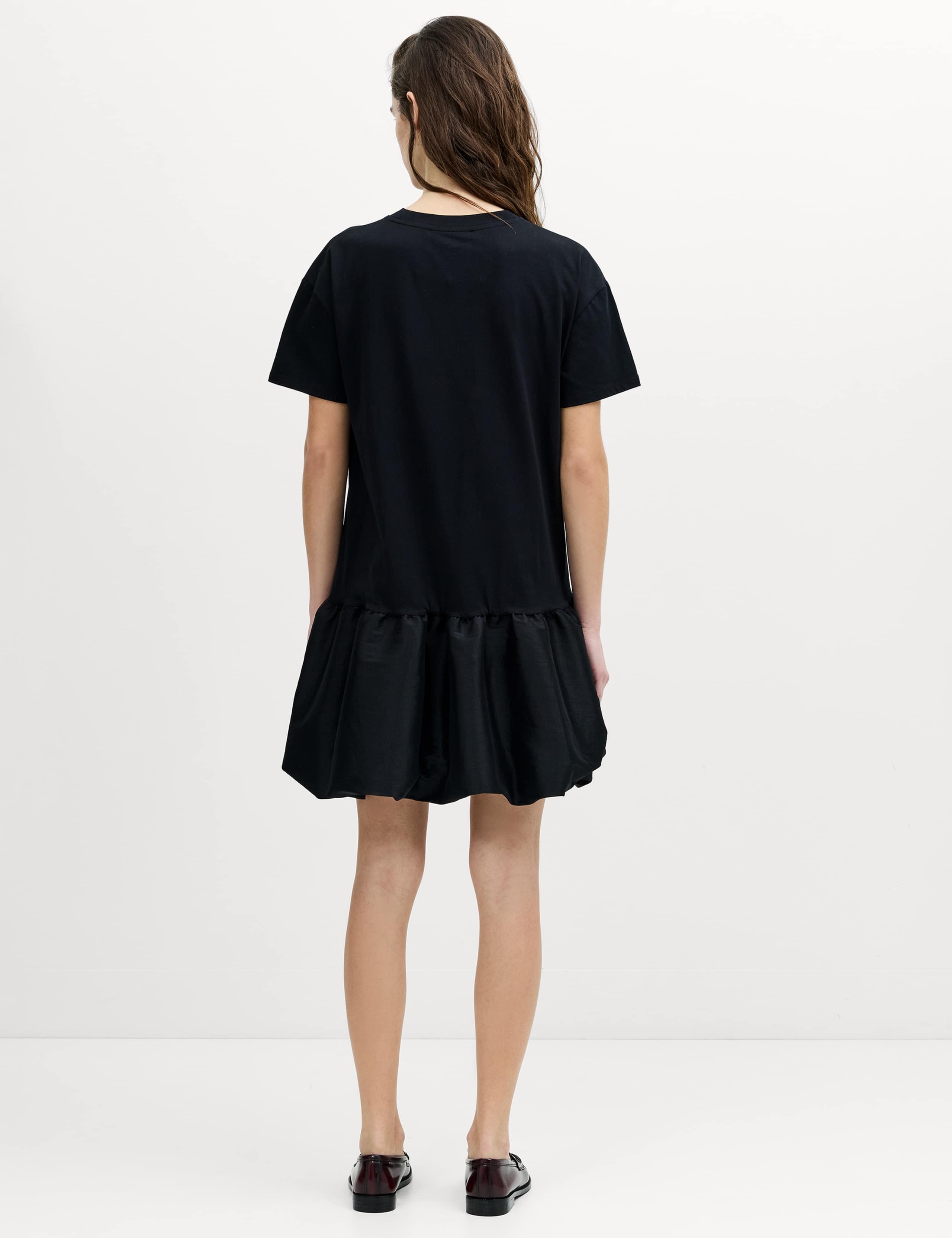 Cotton Blend Bubble Hem Mini T-Shirt Dress 3 of 6