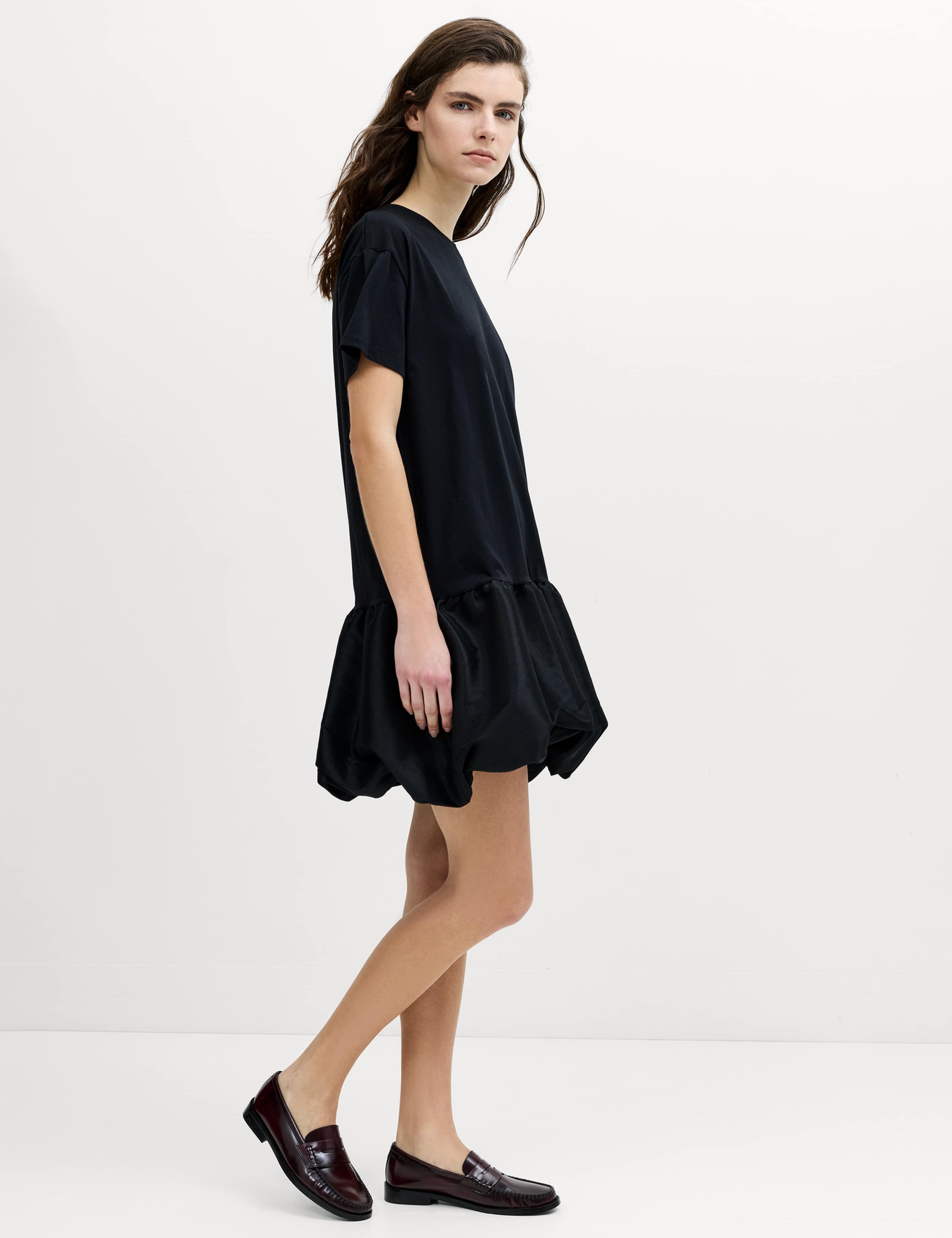 Cotton Blend Bubble Hem Mini T-Shirt Dress 5 of 6