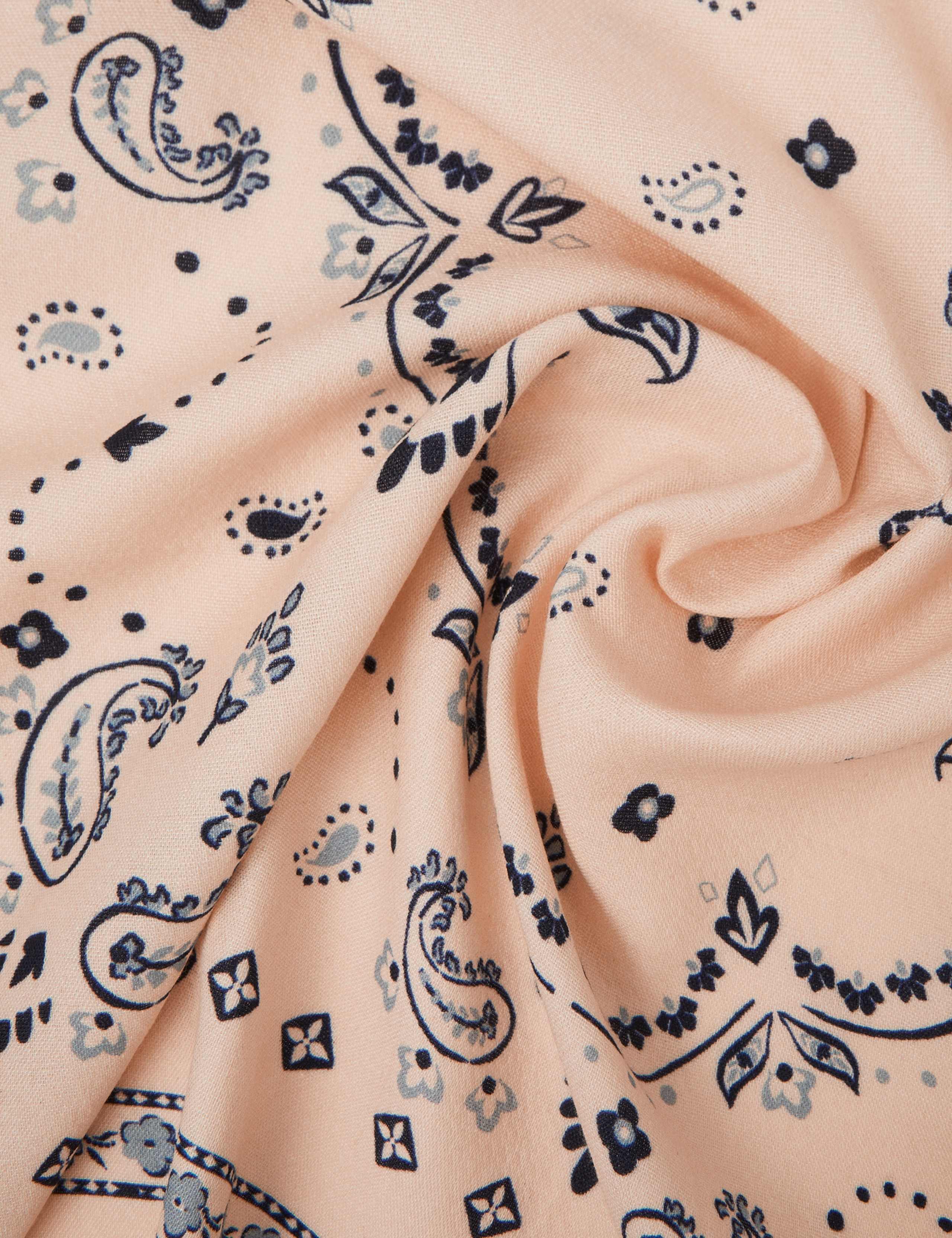 Cotton Rich Floral Square Scarf 2 of 2